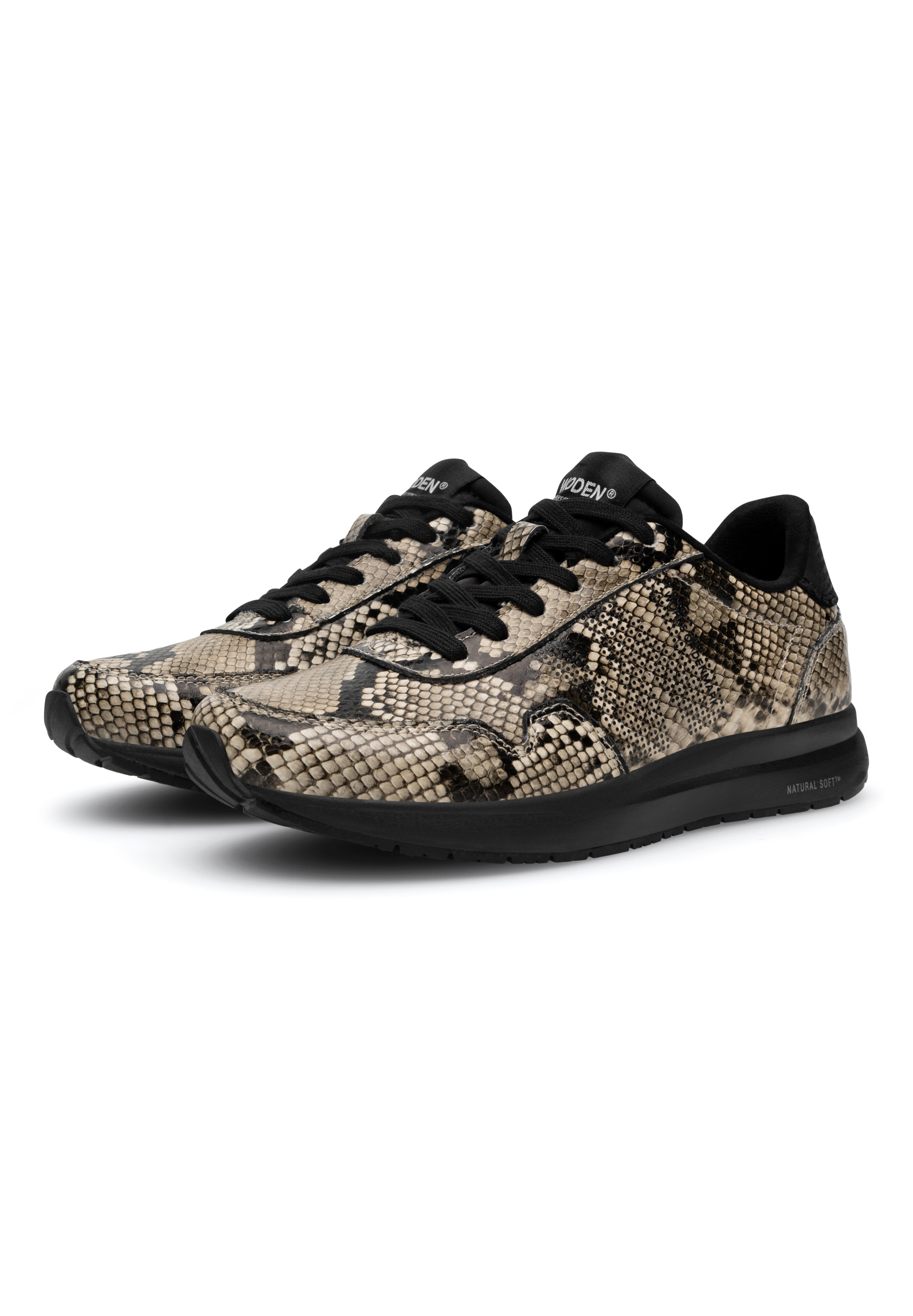 Woden NoraNaturalSoftSnake Schoenen - Multi color - grootte 36 vor Vrouwen