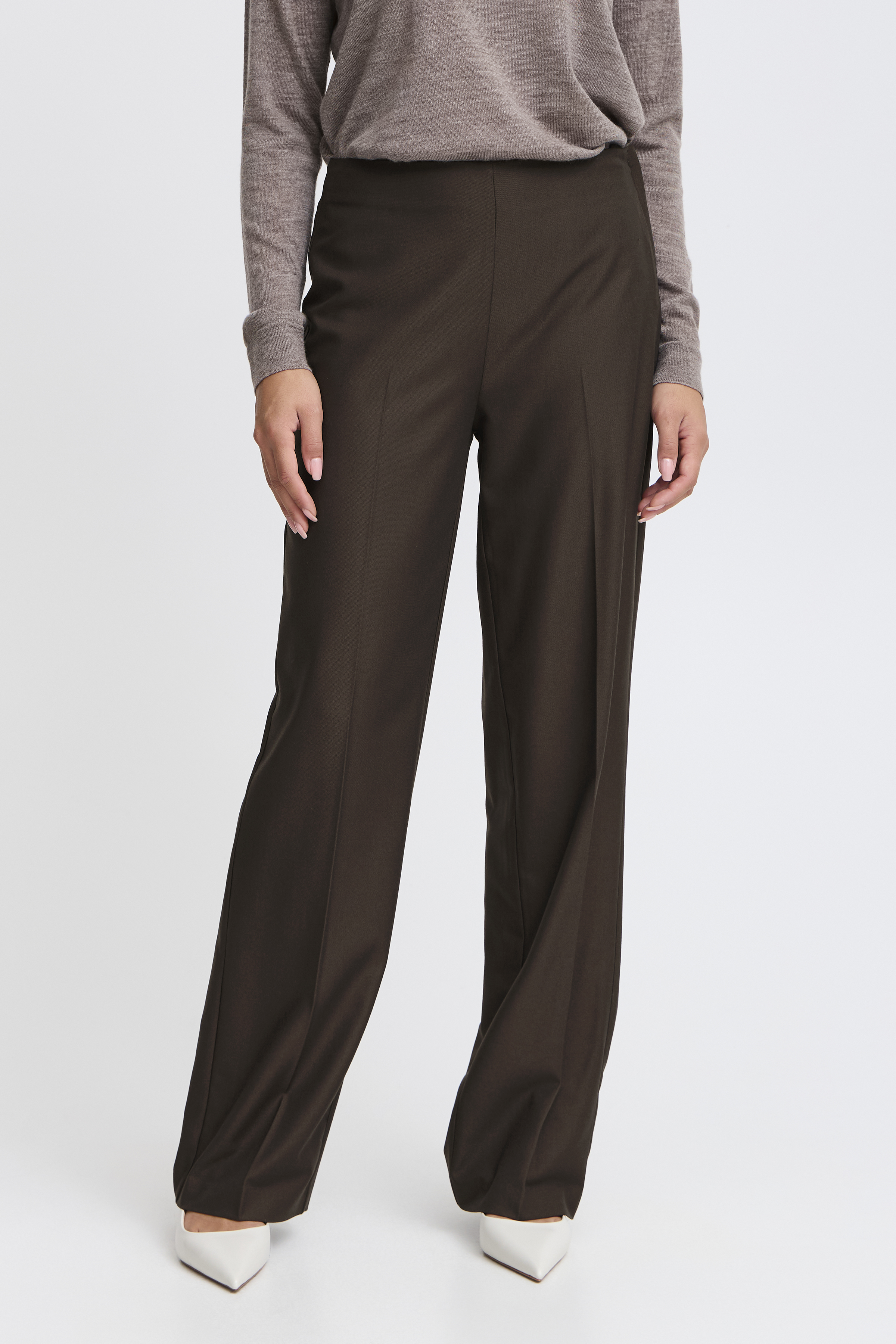 Fransa FRABIGAIL Broek - Brown - grootte 44 vor Vrouwen