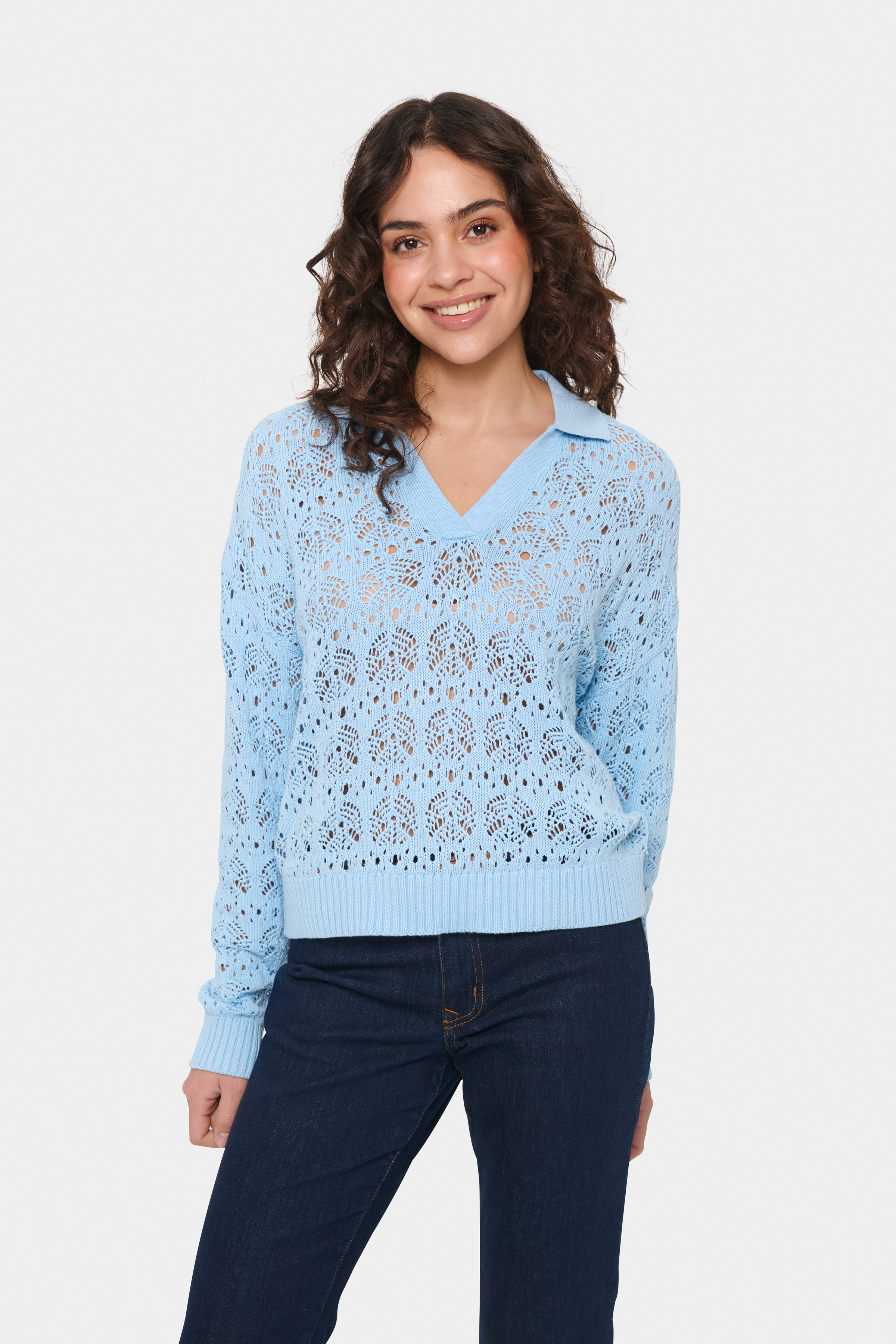 Saint Tropez JunaSZ Pullover - Blauw - grootte XS vor Vrouwen