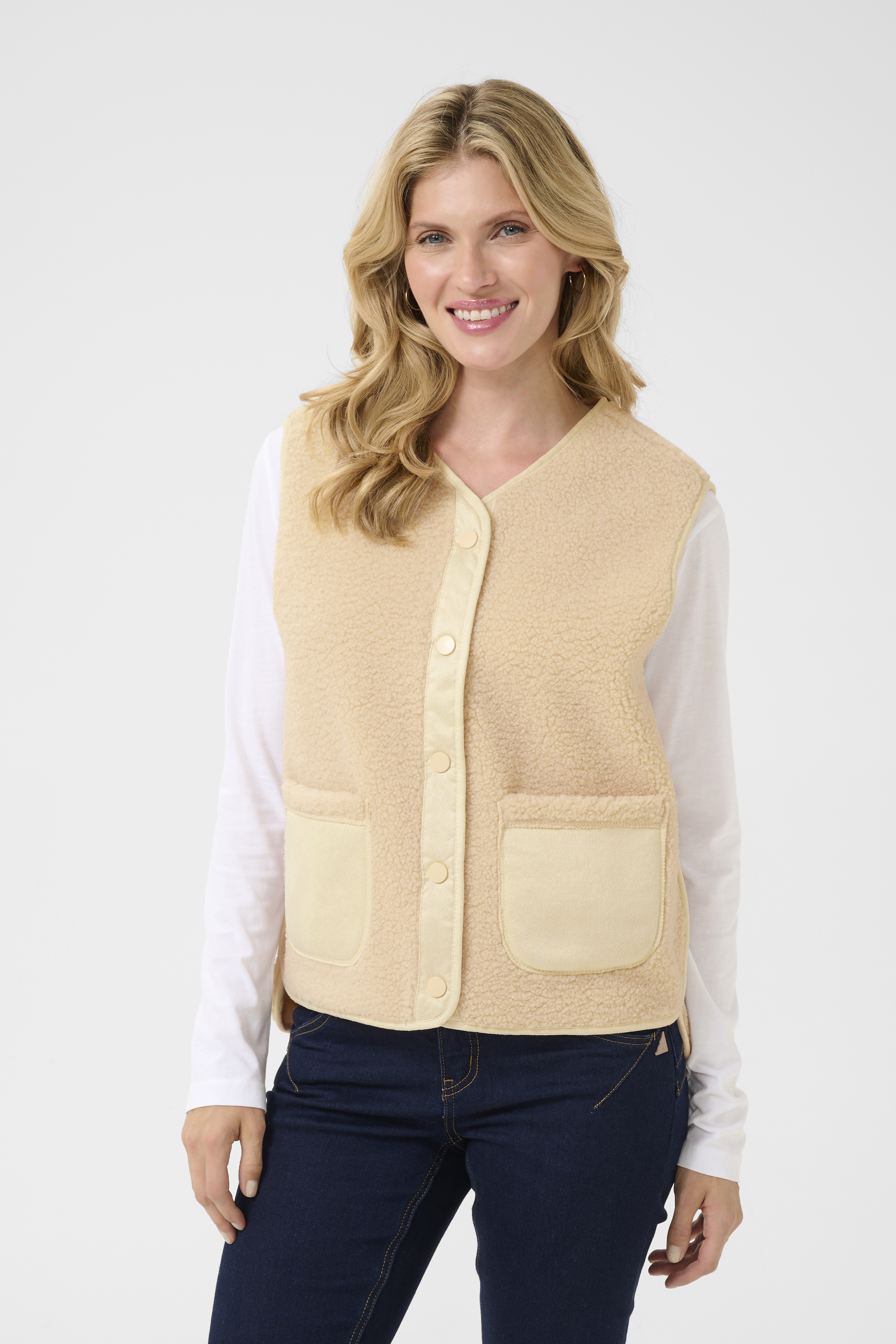 Cream CRBami Varm vest i størrelse 34 i Beige til Damer