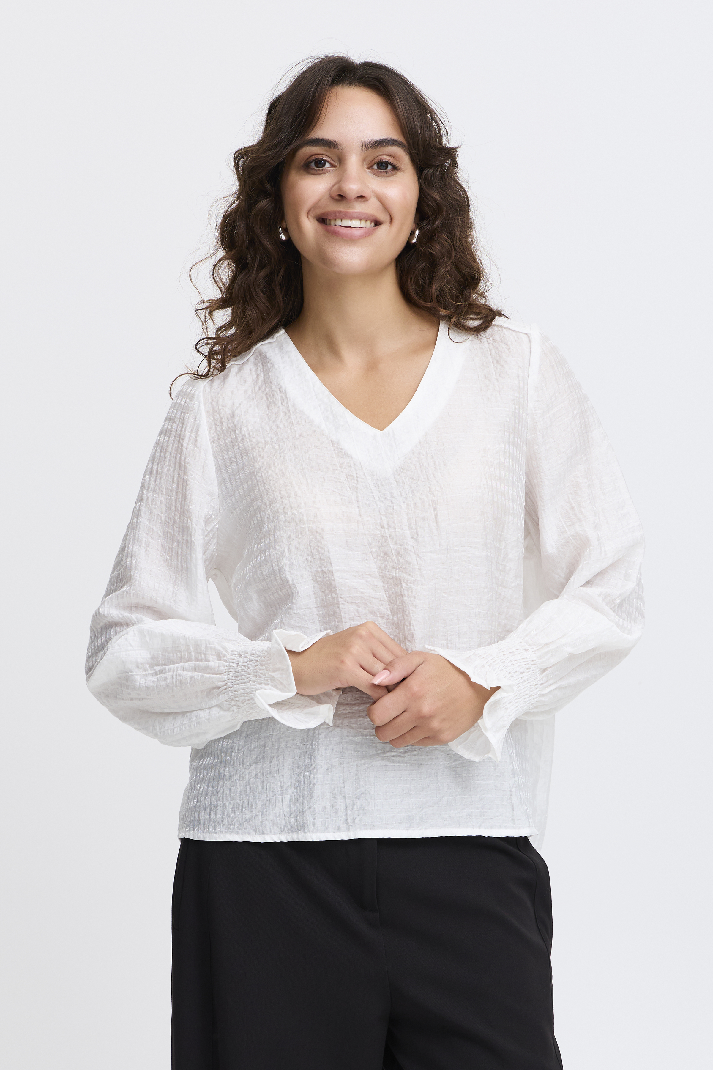 Fransa FRASHLEY Blouse - Wit - grootte XS vor Vrouwen
