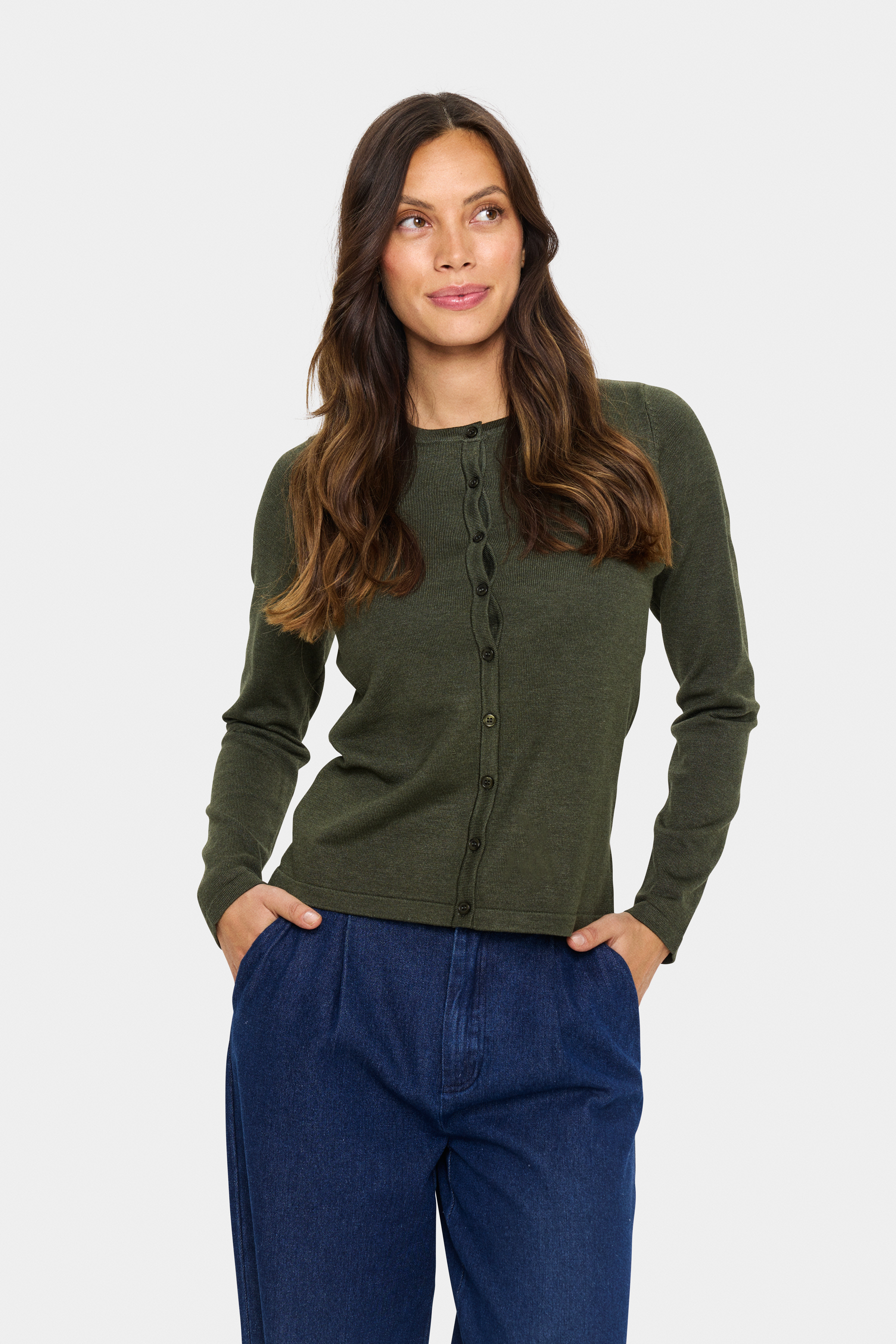 Saint Tropez A8661, Vest - Groente - grootte XS vor Vrouwen