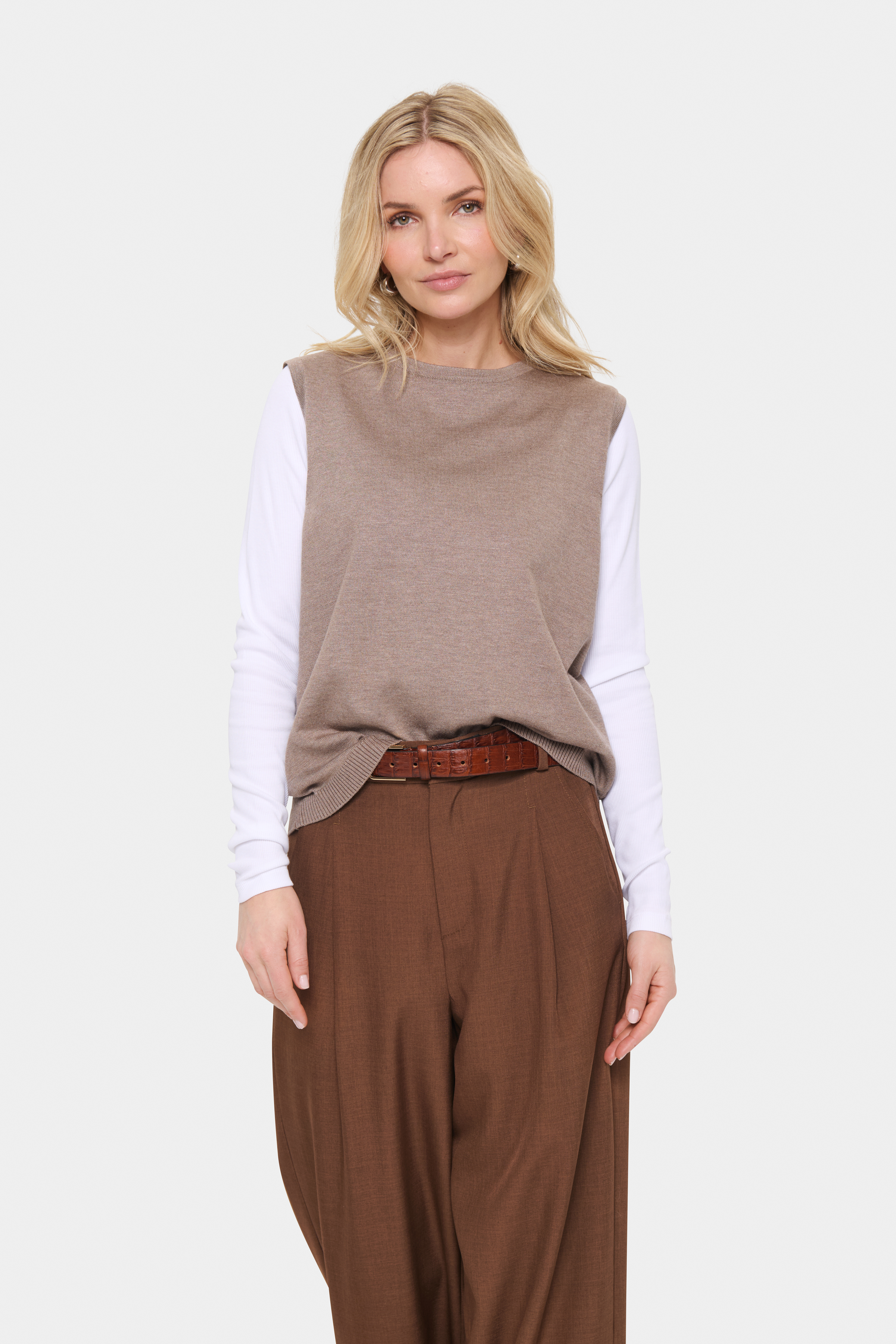 Saint Tropez MilaSZ Vest - Nature - grootte XXL vor Vrouwen