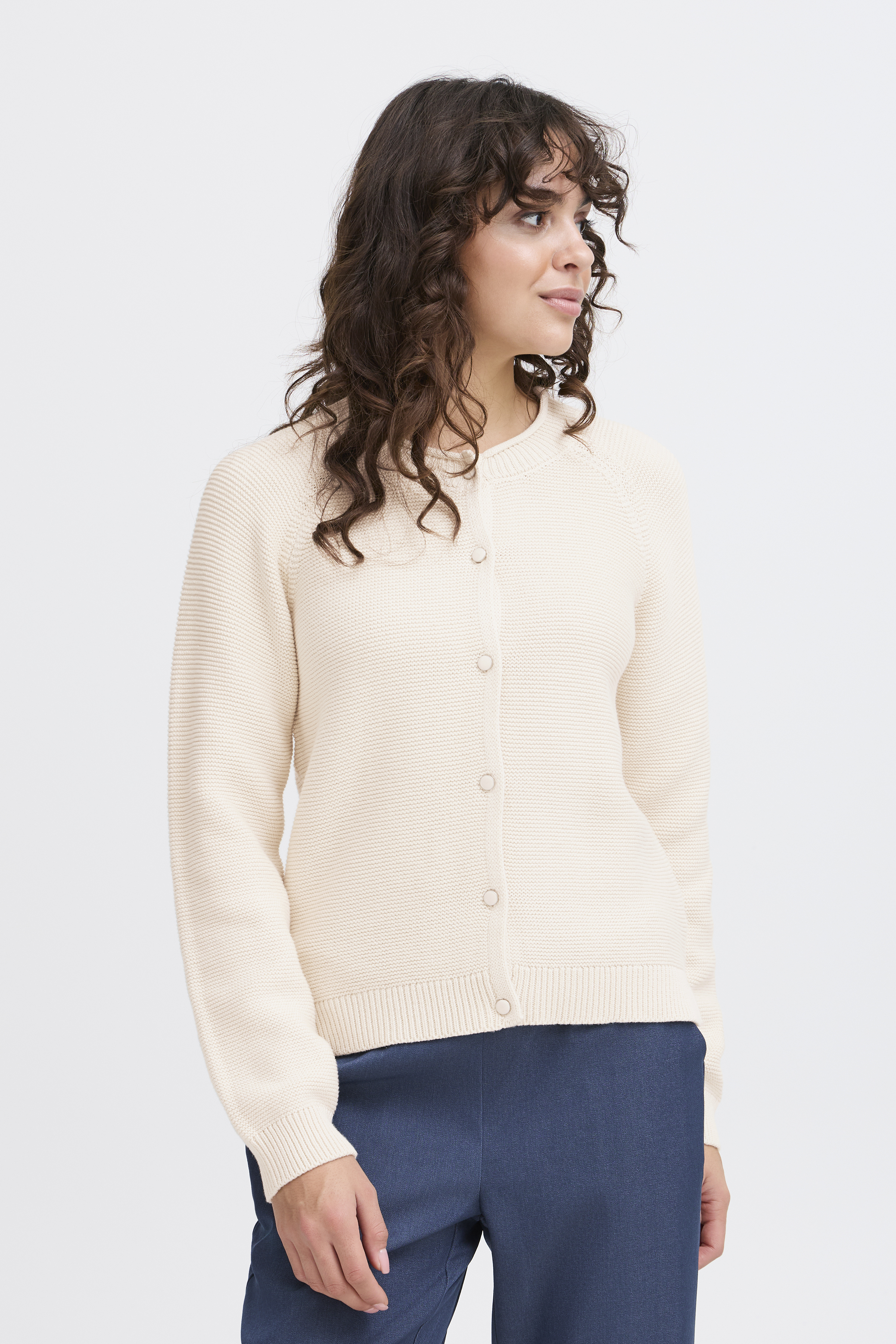 Fransa FRKATELEEN Cardigan - Vit - str XXL för Dam