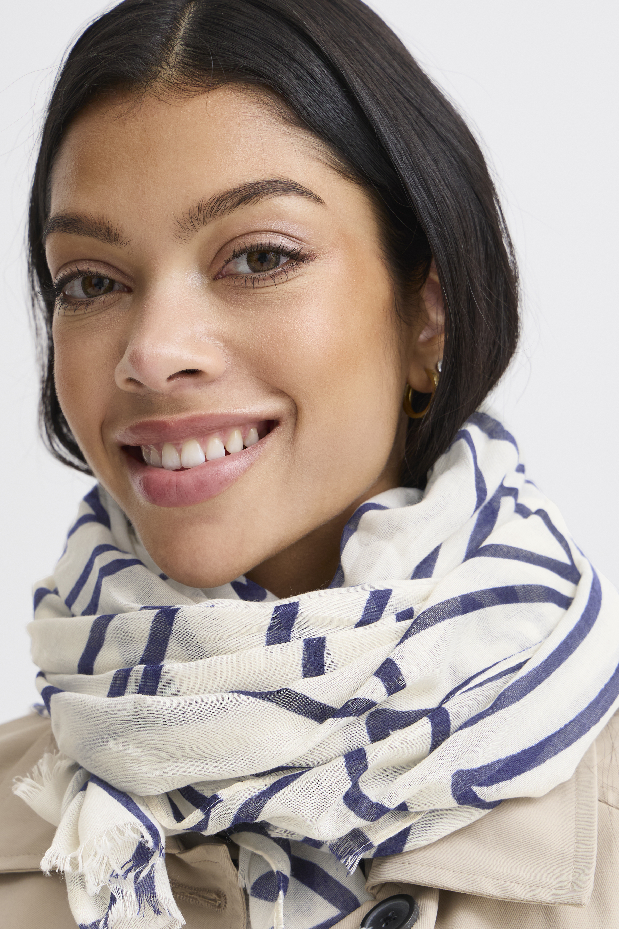 b.young BAWALLAM Scarf - Multi color - str ONE för Dam