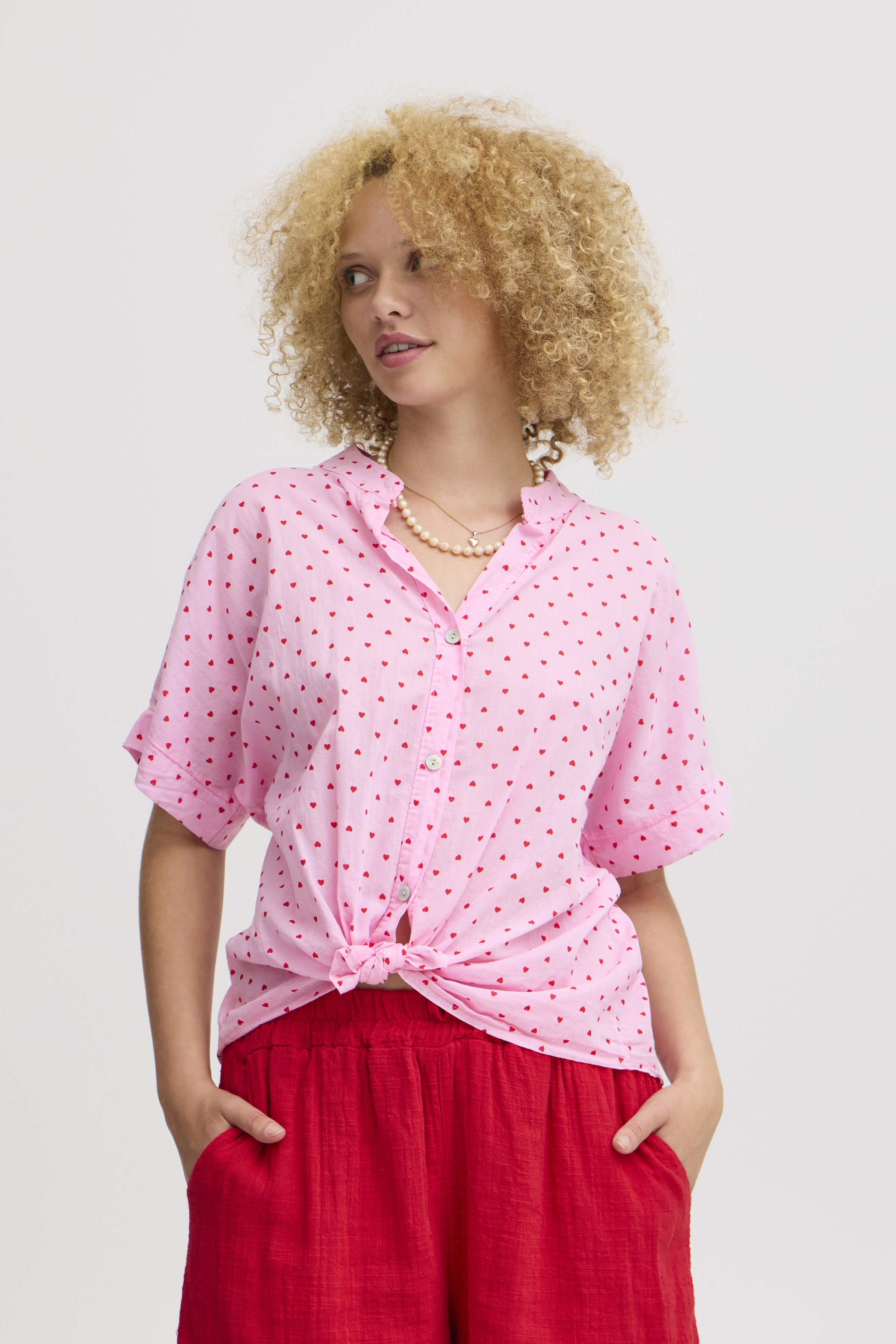Sorbet SBJANNIZ Blus - Röd - str L/XL för Dam