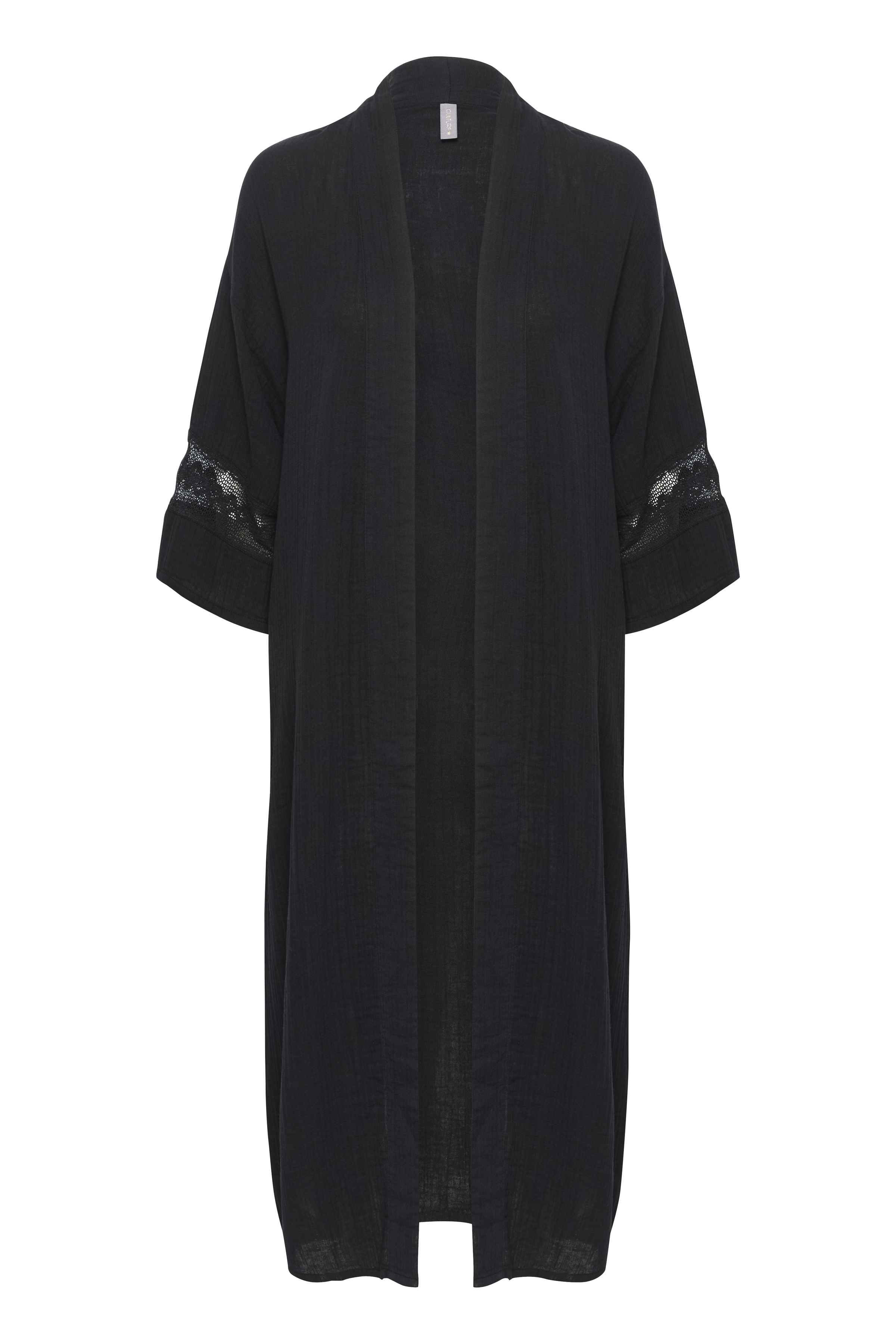 Culture CUelina Kimono lång - Svart - str XS för Dam
