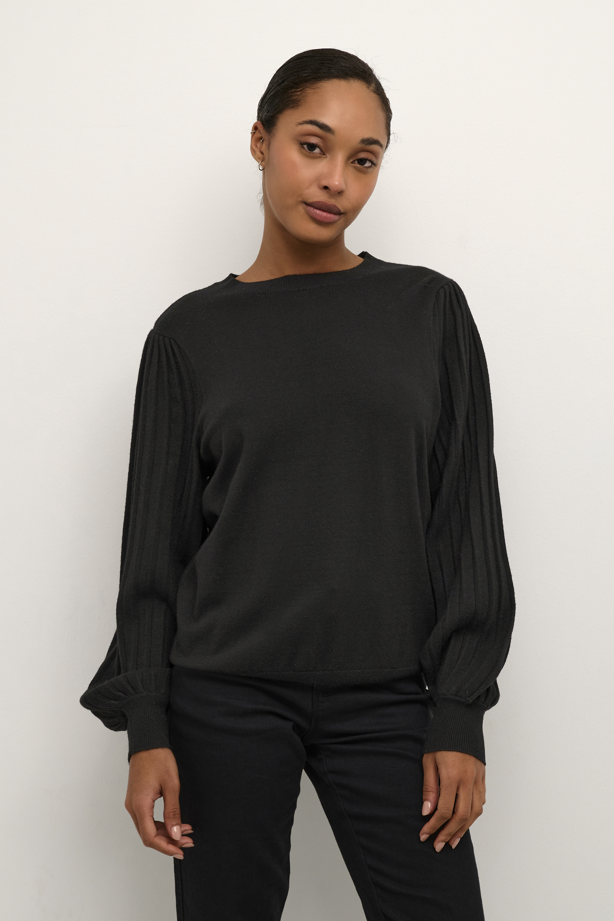 Kaffe KAlone Pullover - Svart - str XL för Dam