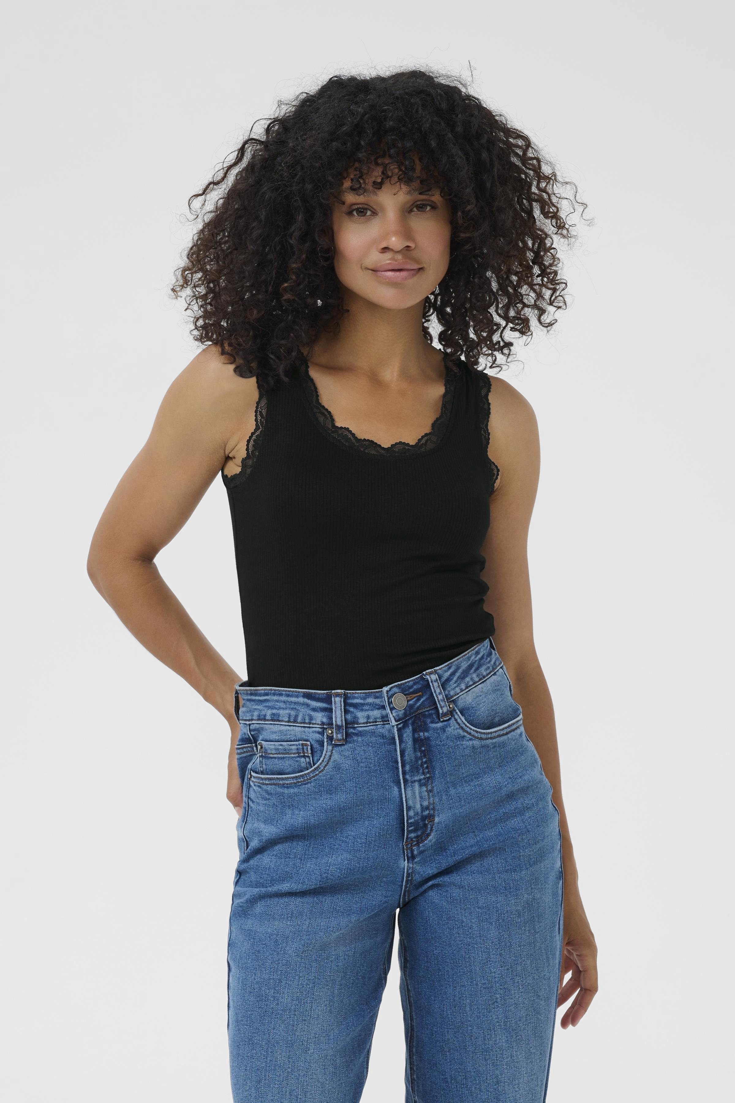 Kaffe KAomi Top - Zwart - grootte S vor Vrouwen