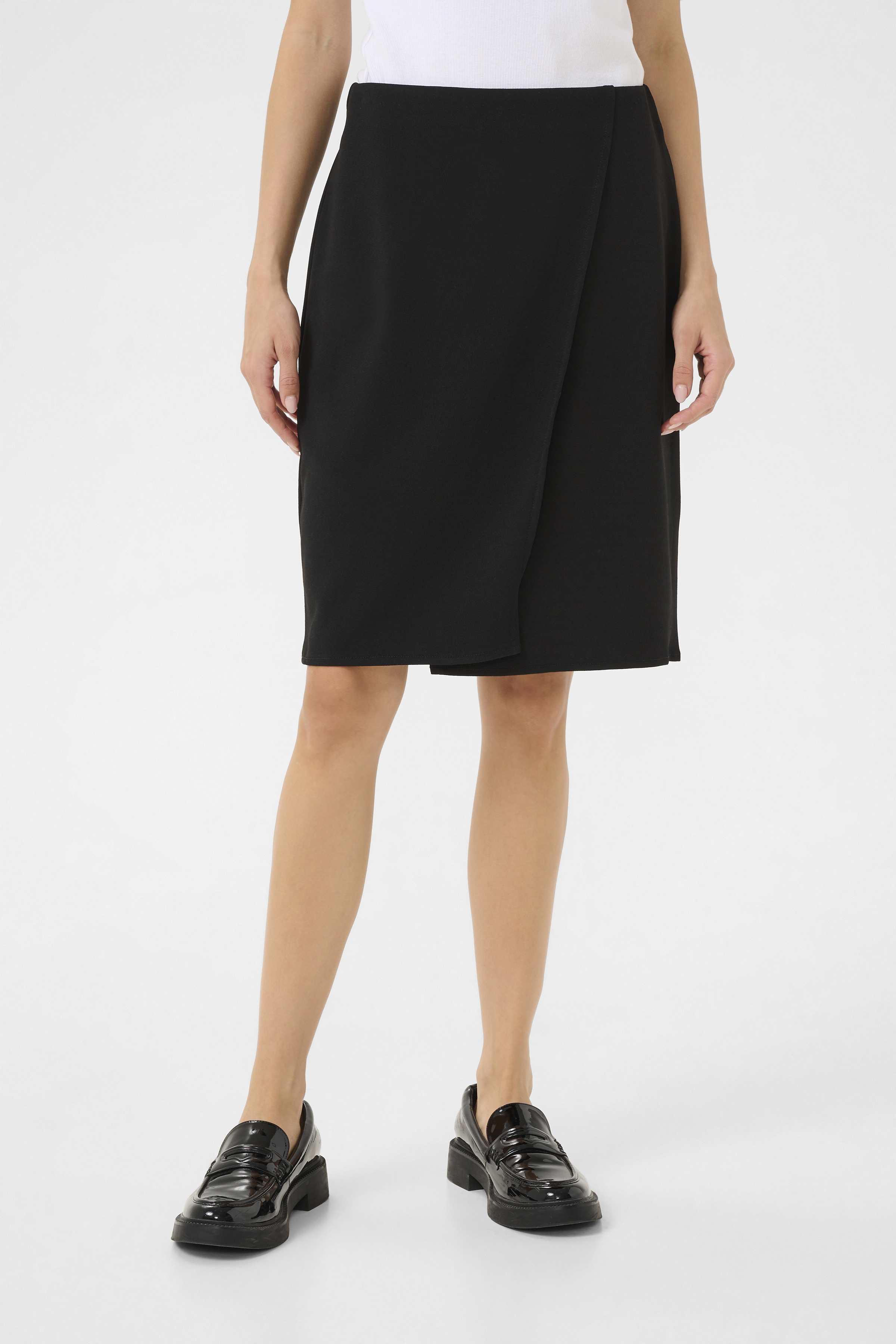 Kaffe KAthea Rok in grootte S in Zwart - door 96% Polyester, 4% Elastaan voor Vrouwen