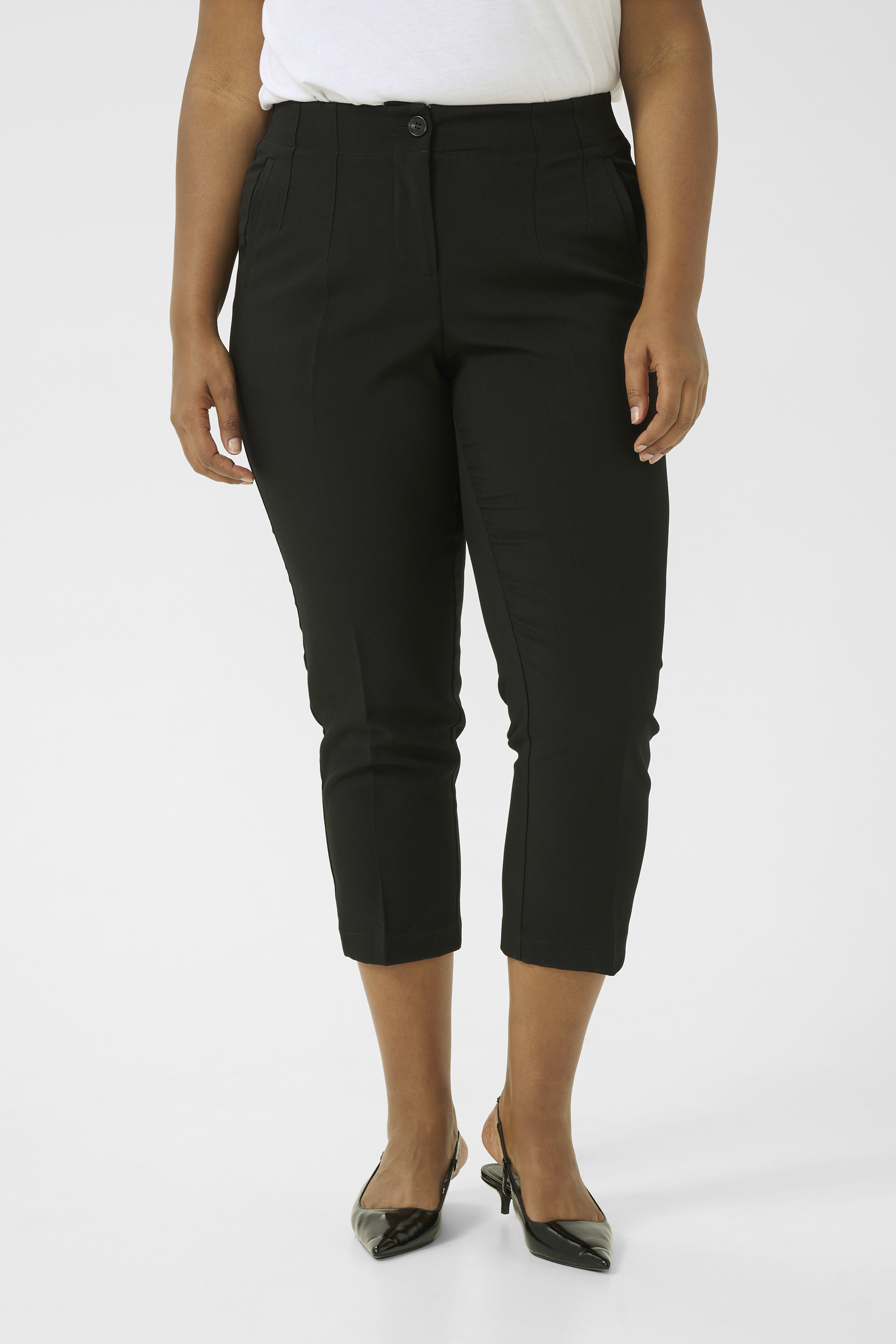Kaffe Curve KCelia Broek - Zwart - grootte 54 vor Vrouwen