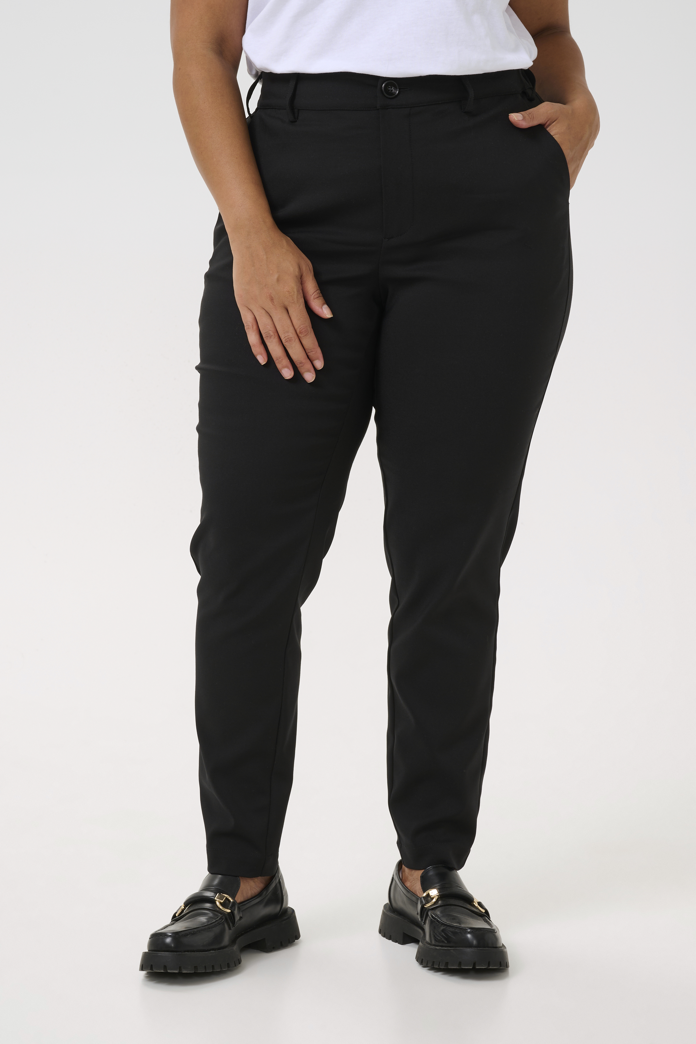 Kaffe Curve KClora Broek - Zwart - grootte 54 vor Vrouwen