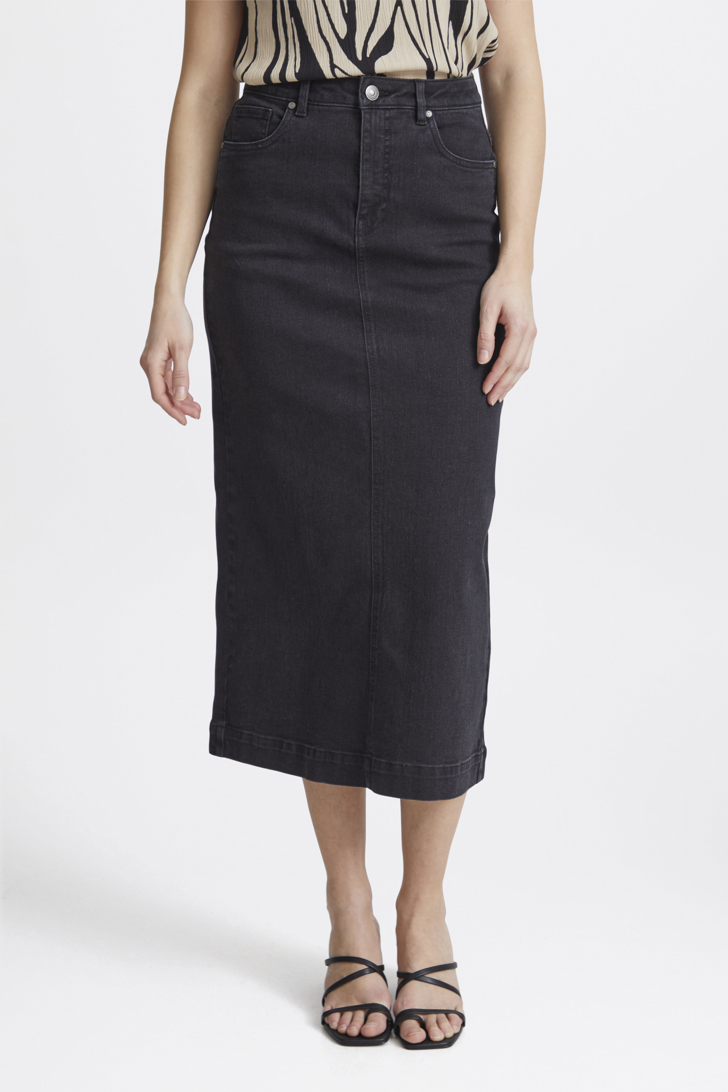 Fransa FXDENIMA Rok - Zwart - grootte 40 vor Vrouwen