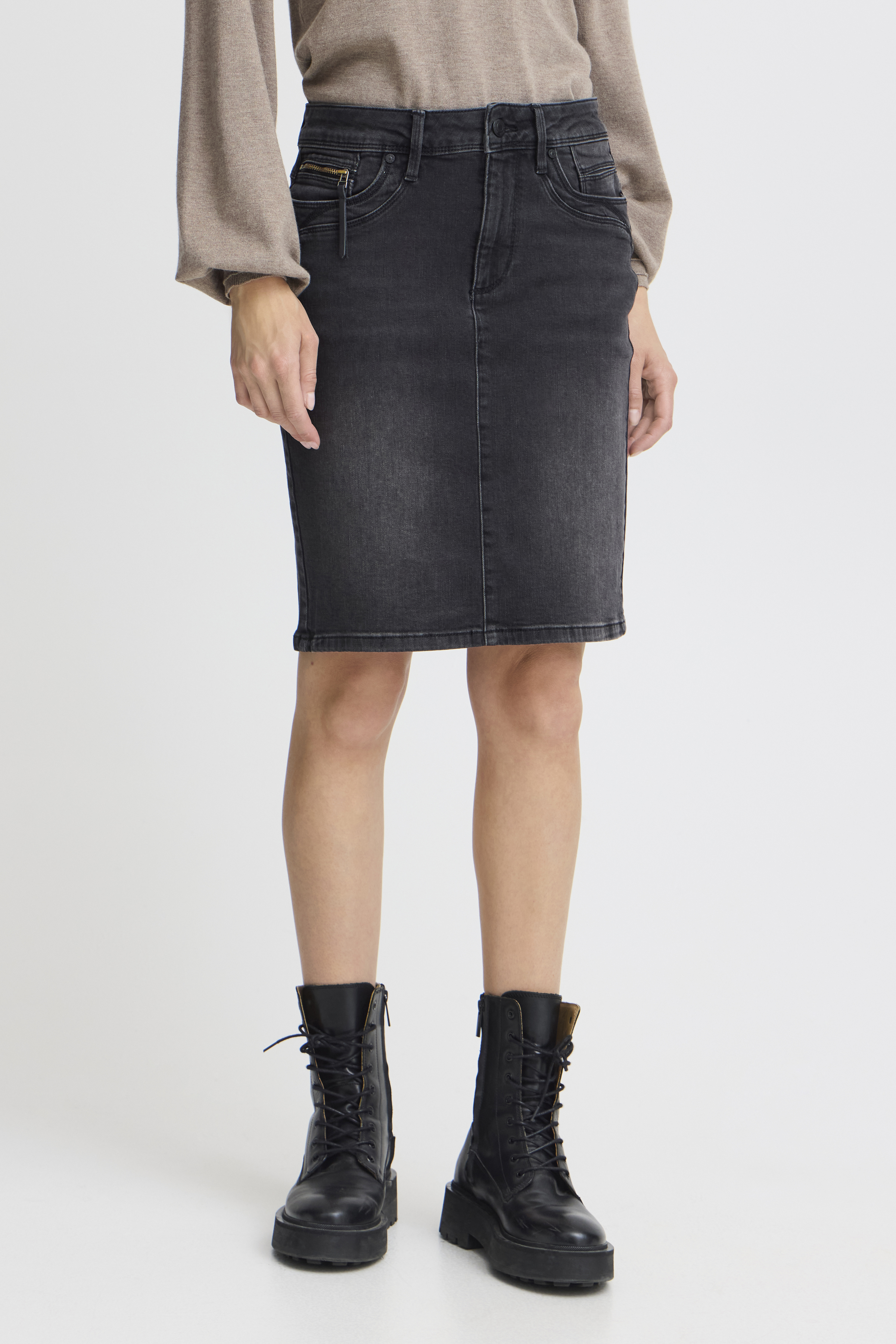 Pulz Jeans PZKAROLINA Kjol - Svart - str 34 för Dam