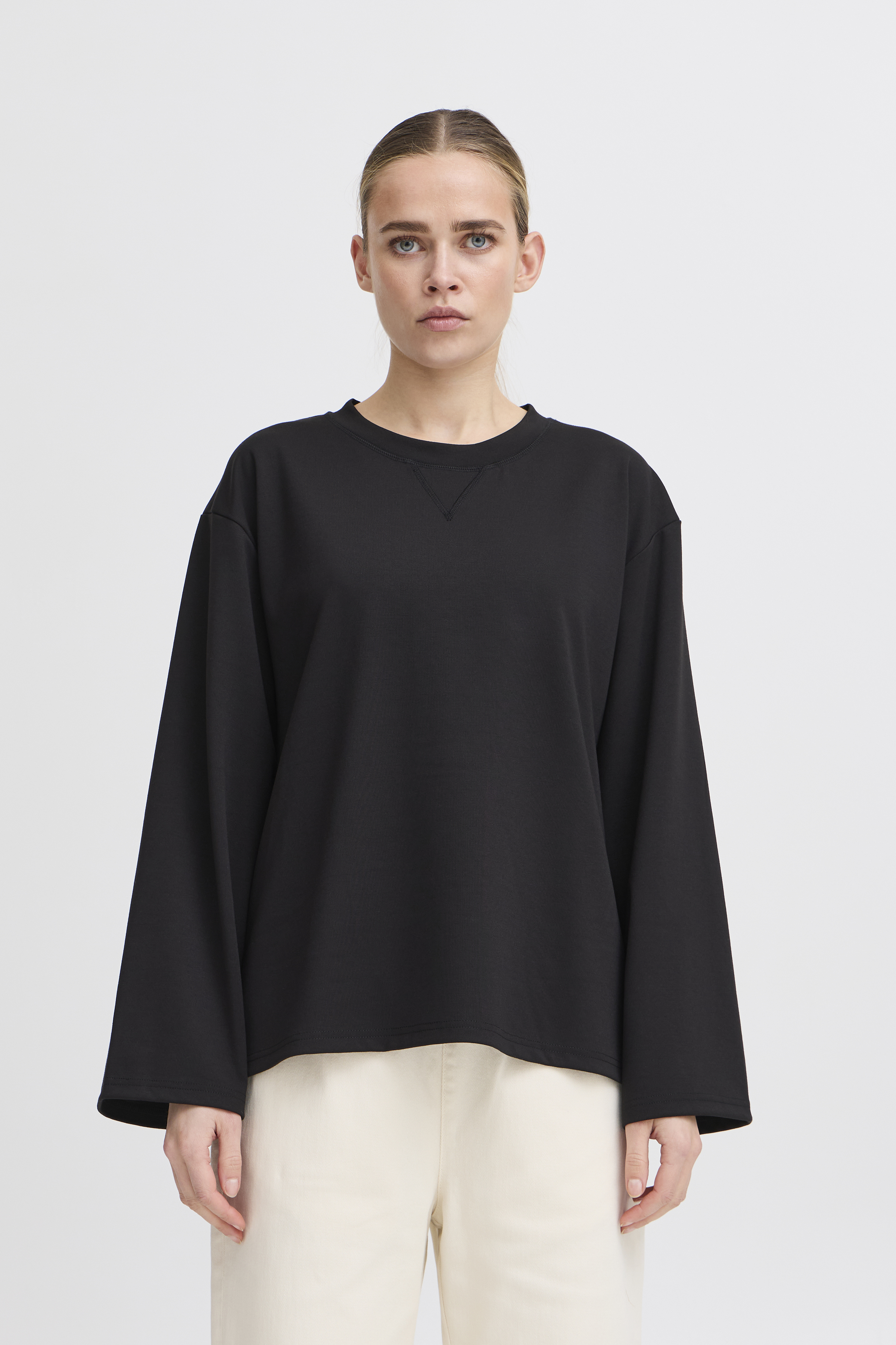 Ichi IHKALA T-shirt - Svart - str L för Dam