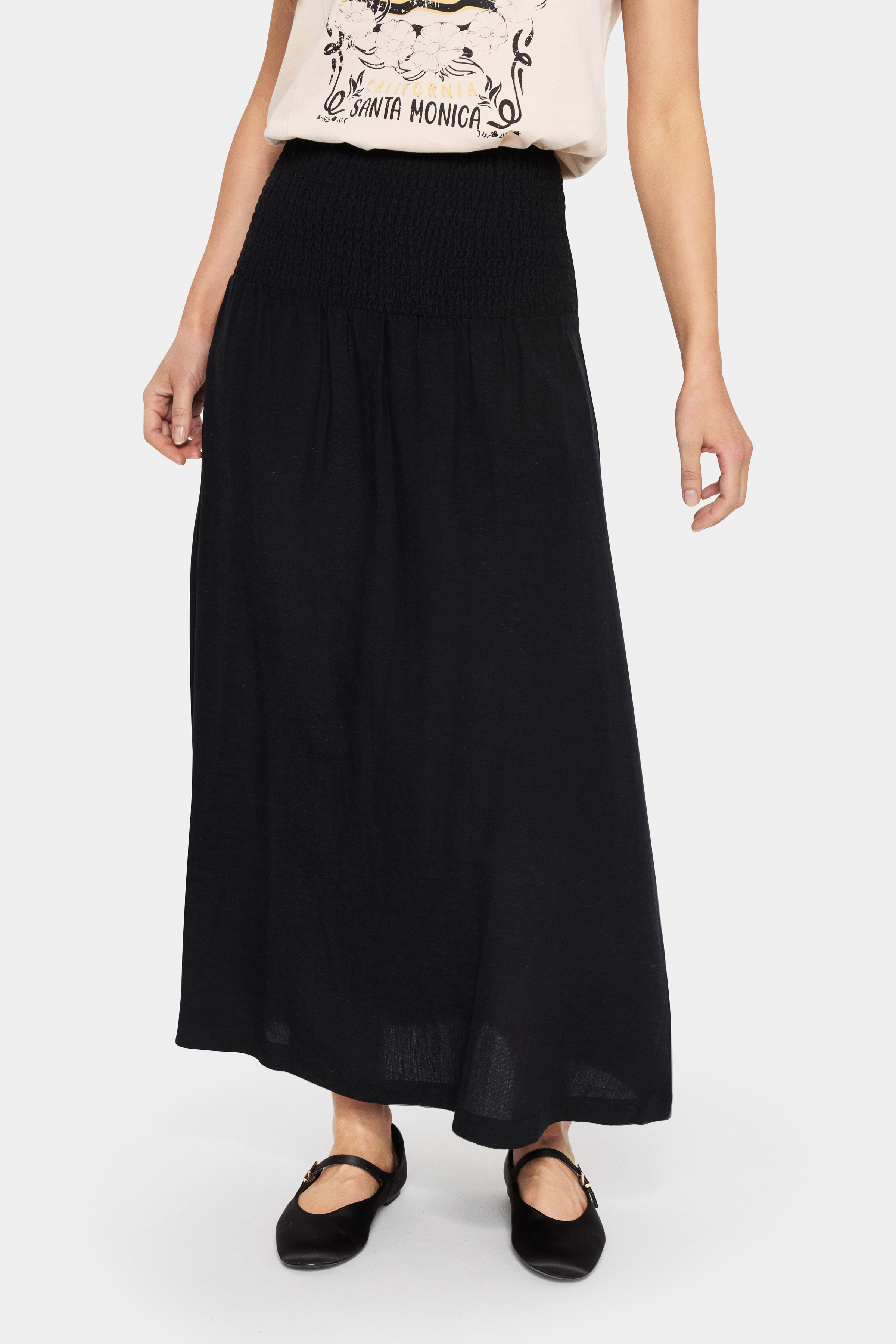 Saint Tropez KathaSZ Rok in grootte XS in Zwart - door 85% Viscose, 15% Linnen voor Vrouwen