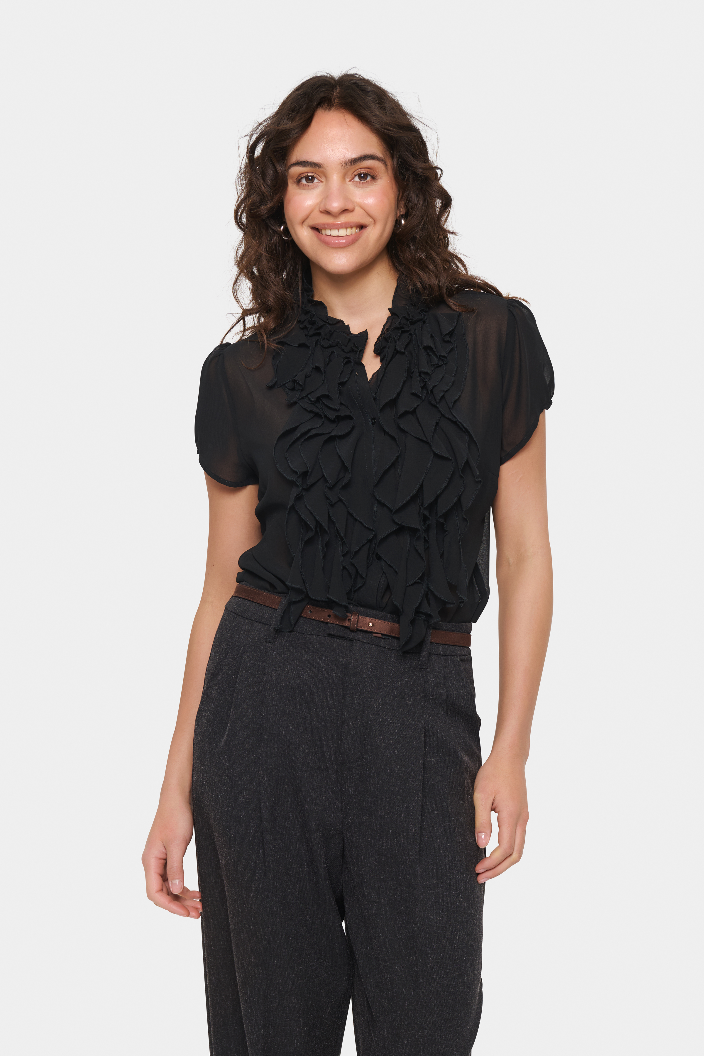 Saint Tropez LiljaSZ Overhemd - Zwart - grootte XS vor Vrouwen