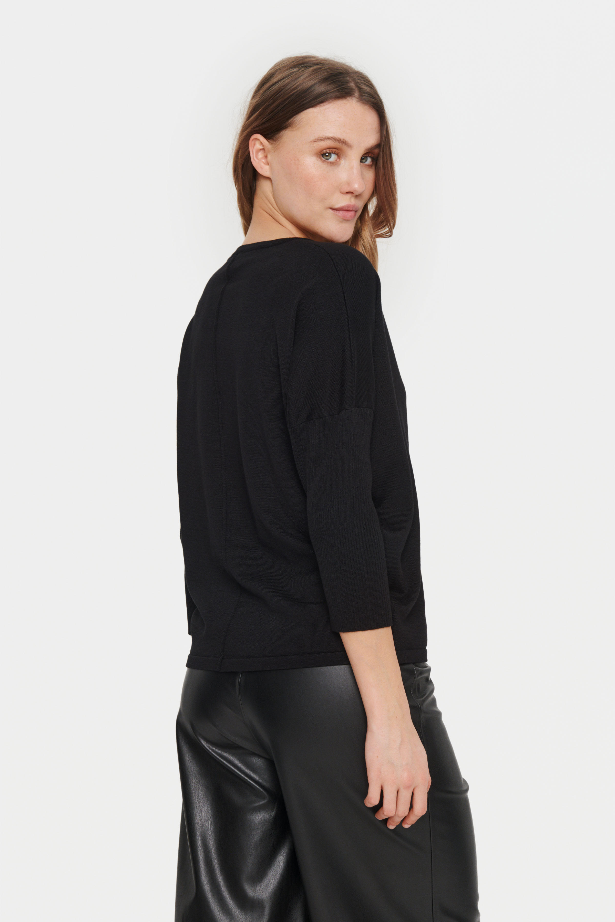Saint Tropez MilaSZ Pullover i størrelse XXL i Sort til Damer