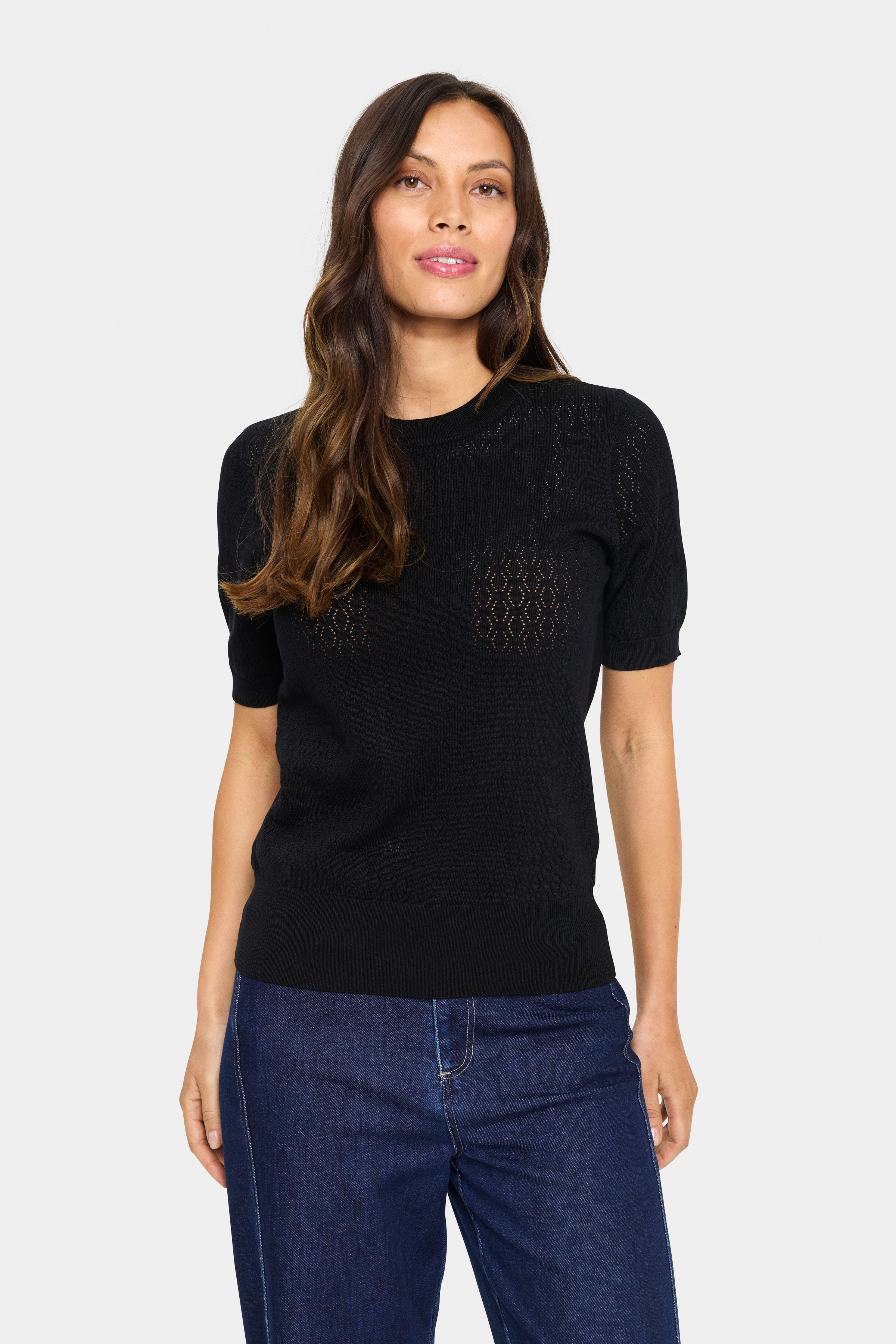 Saint Tropez MilaSZ Pullover i størrelse XS i Sort til Damer