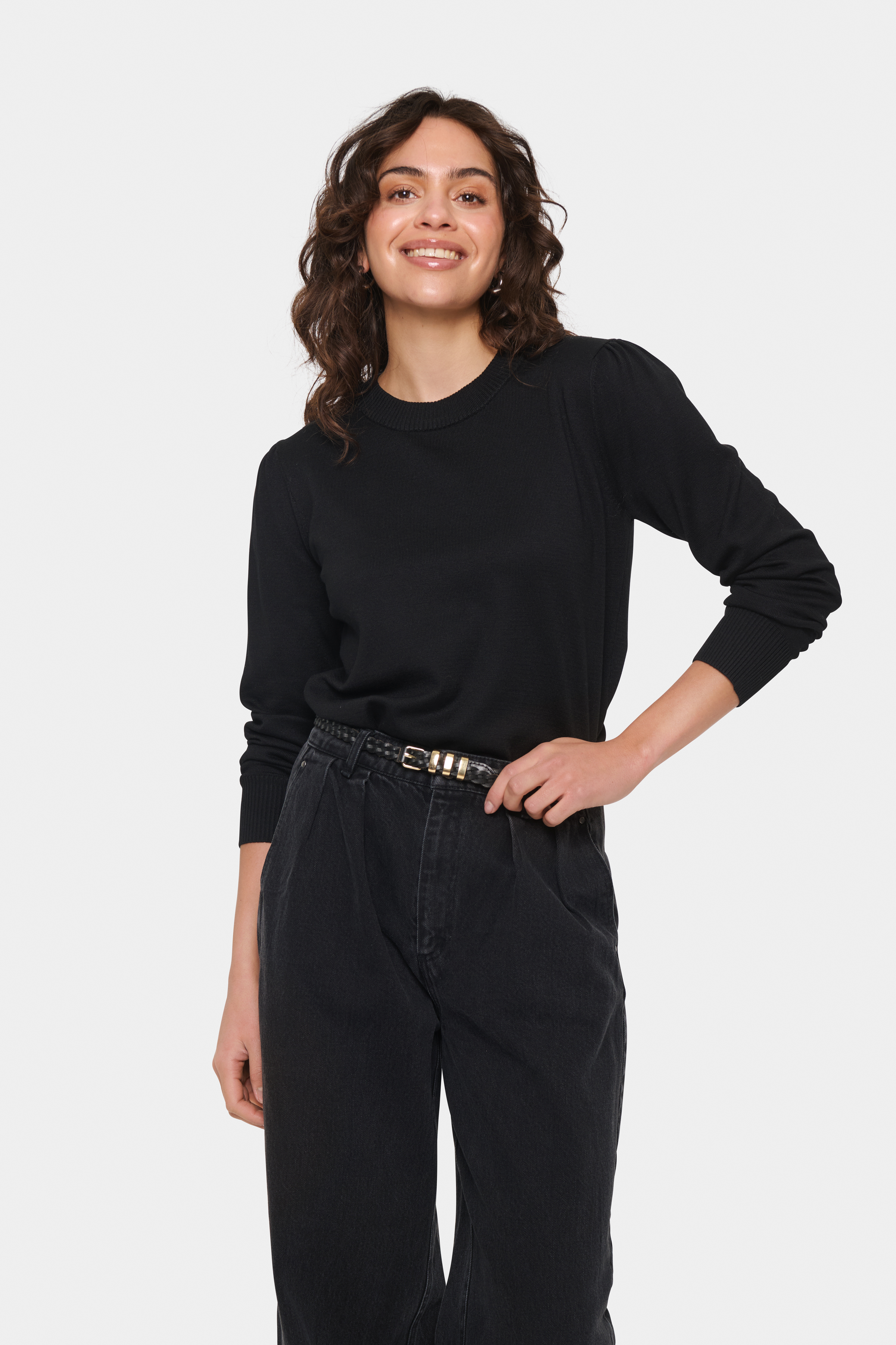 Saint Tropez MilaSZ Pullover - Svart - str XS för Dam