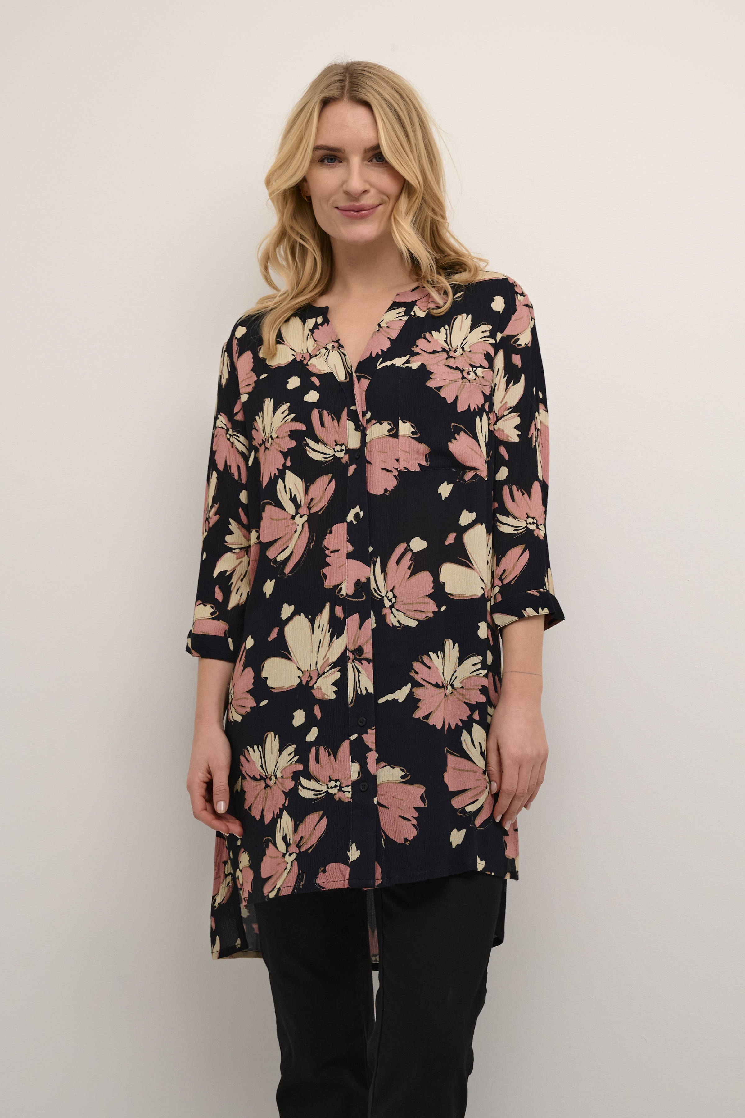 Bon'A Parte BPemilia Tuniek in grootte L in Blauw - door 100% Viscose (LENZINGT ECOVEROT) voor Vrouwen