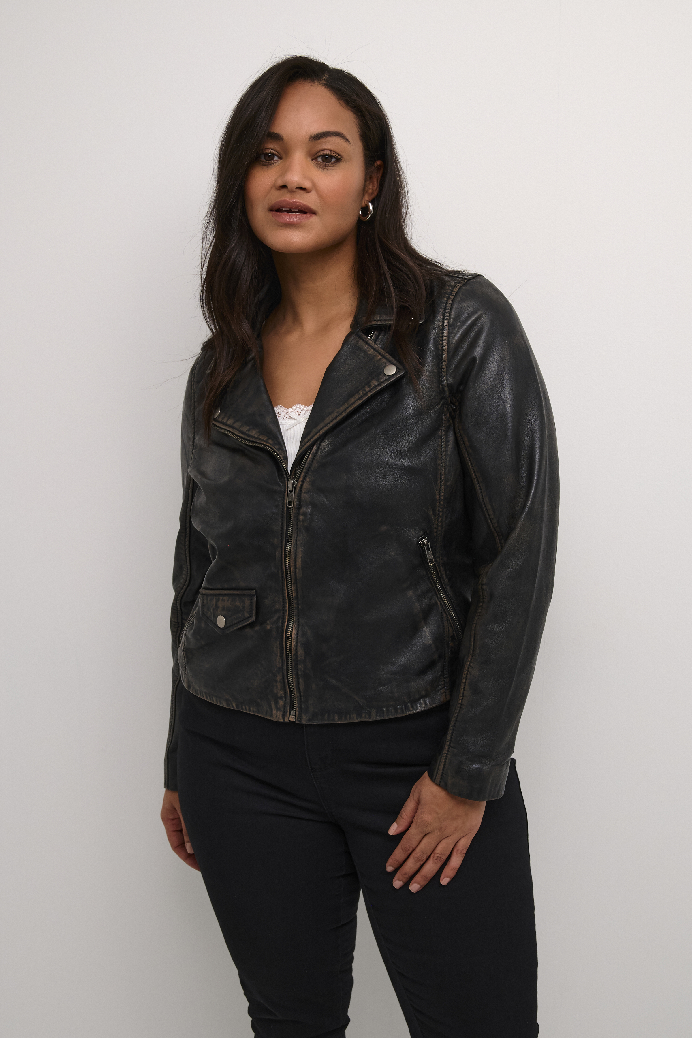 Kaffe Curve KCjanet Bovenkleding - Zwart - grootte 42 vor Vrouwen