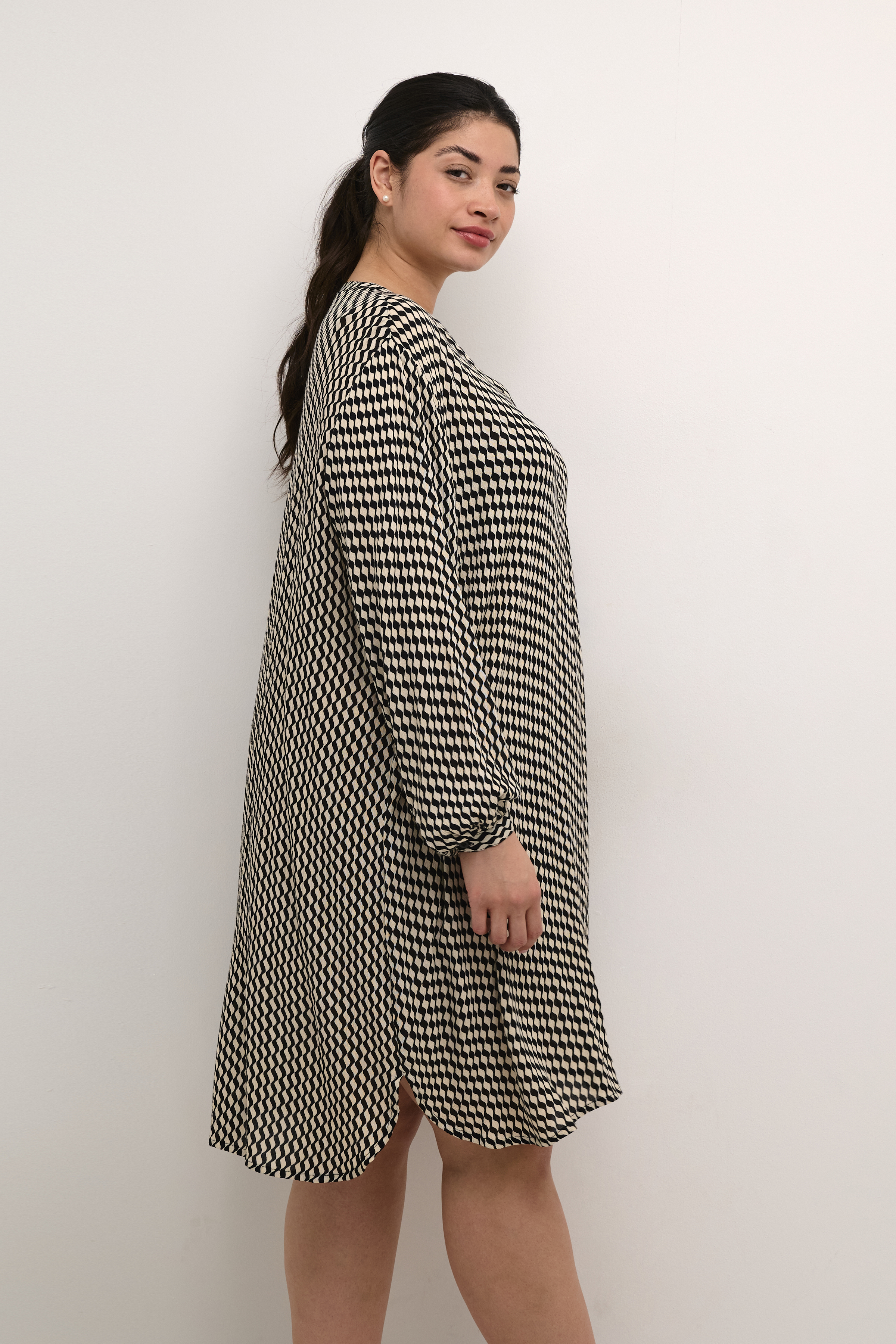 Kaffe Curve KCami Tunika - Sort - Str 46 - Damer