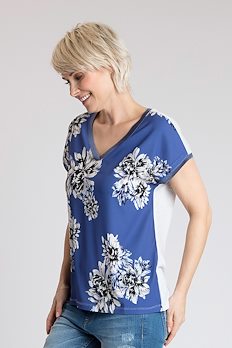 Blau/weiß
