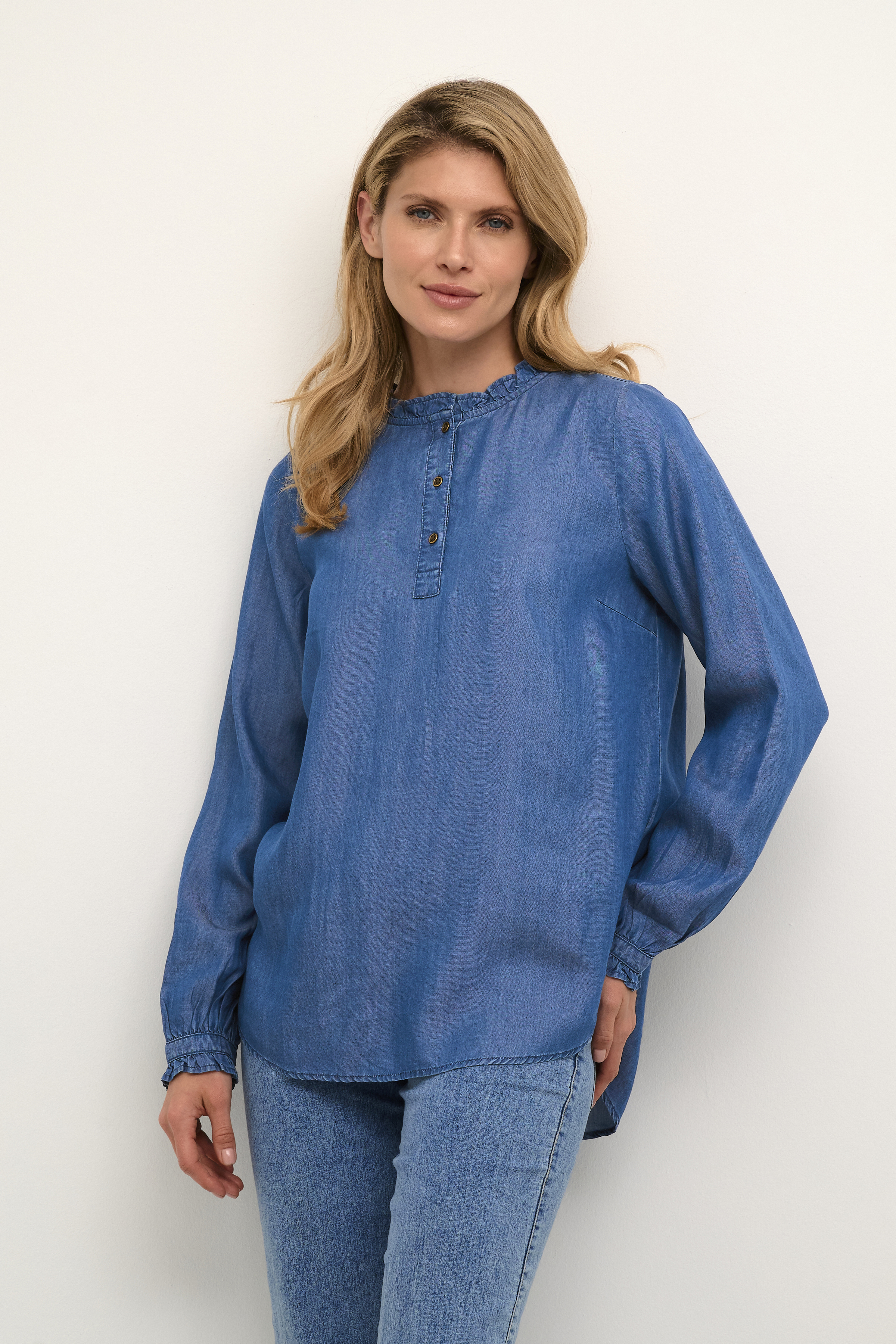 Bon'A Parte BPeva Blouse - Blauw - grootte M vor Vrouwen