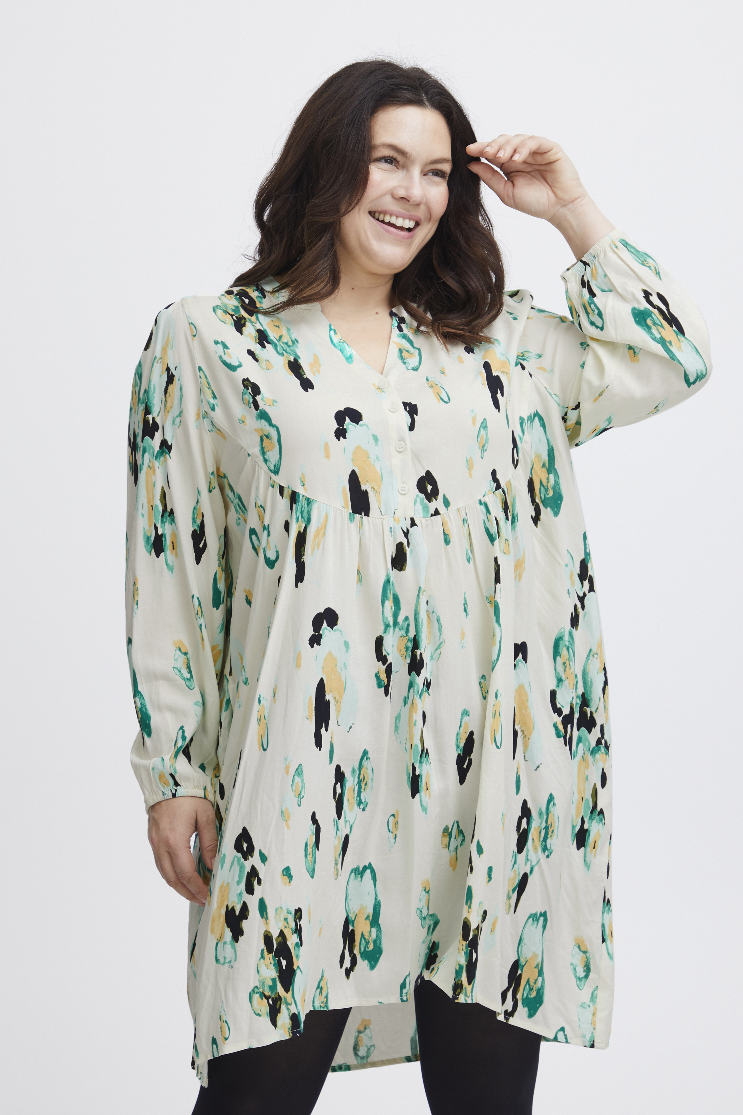 Simple Wish SWMERLE Jurk in grootte 42 in Groente - door 100% Viscose (LENZINGT ECOVEROT) voor Vrouwen