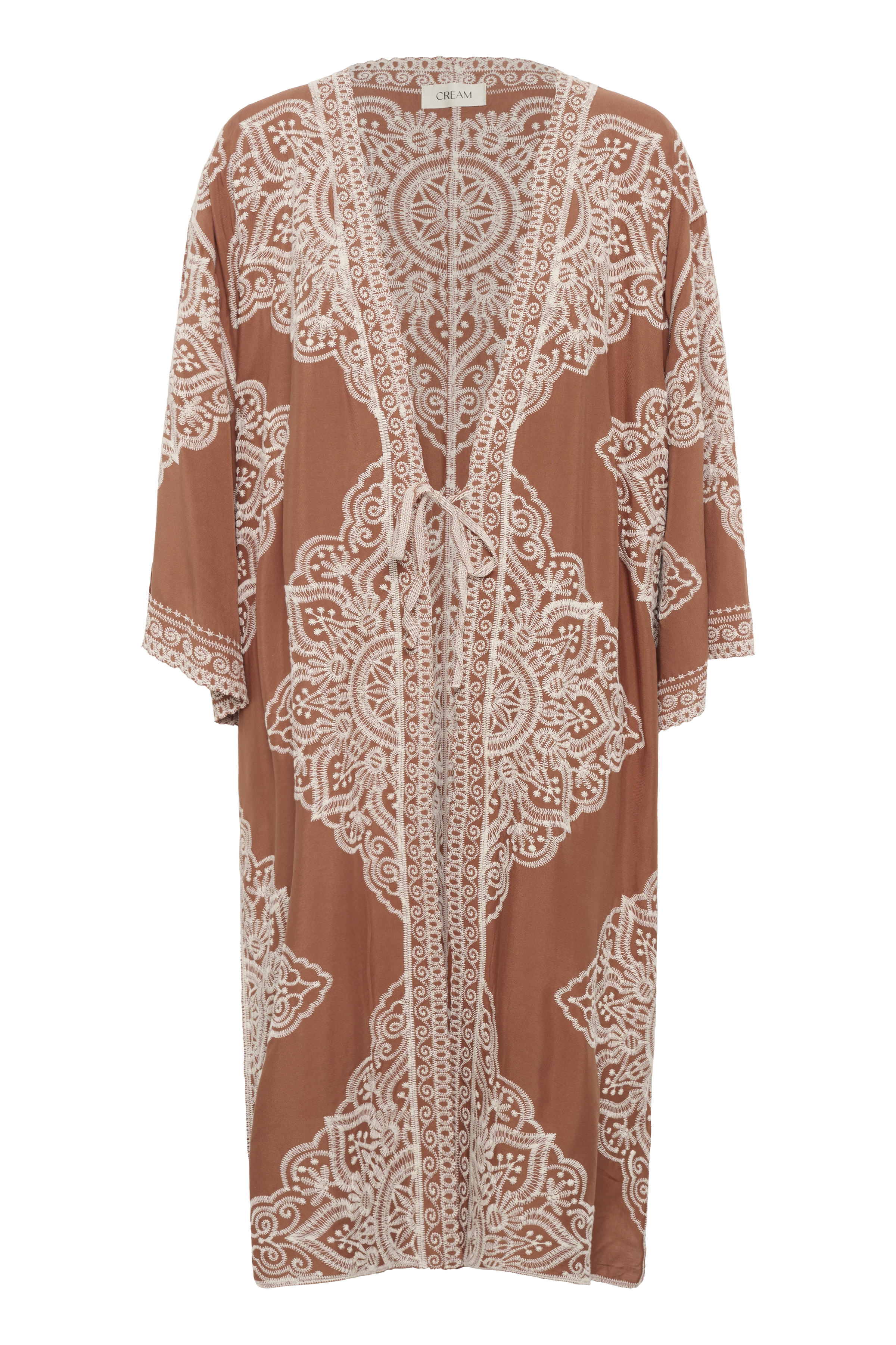 Cream CRTyla Kimono lang - Orange - Str ONE - Damer