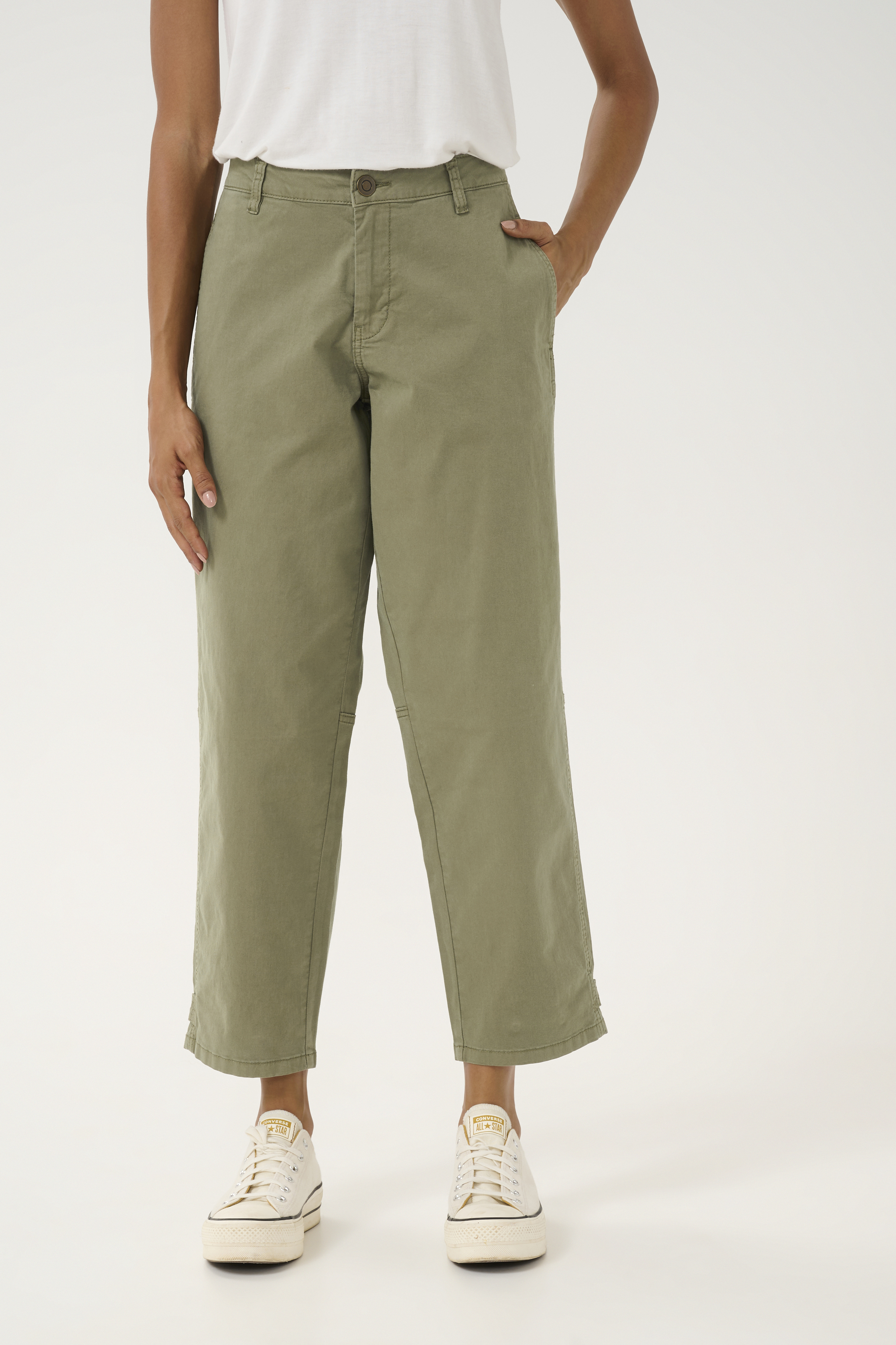 Culture CUally Broek - Groente - grootte 34 vor Vrouwen