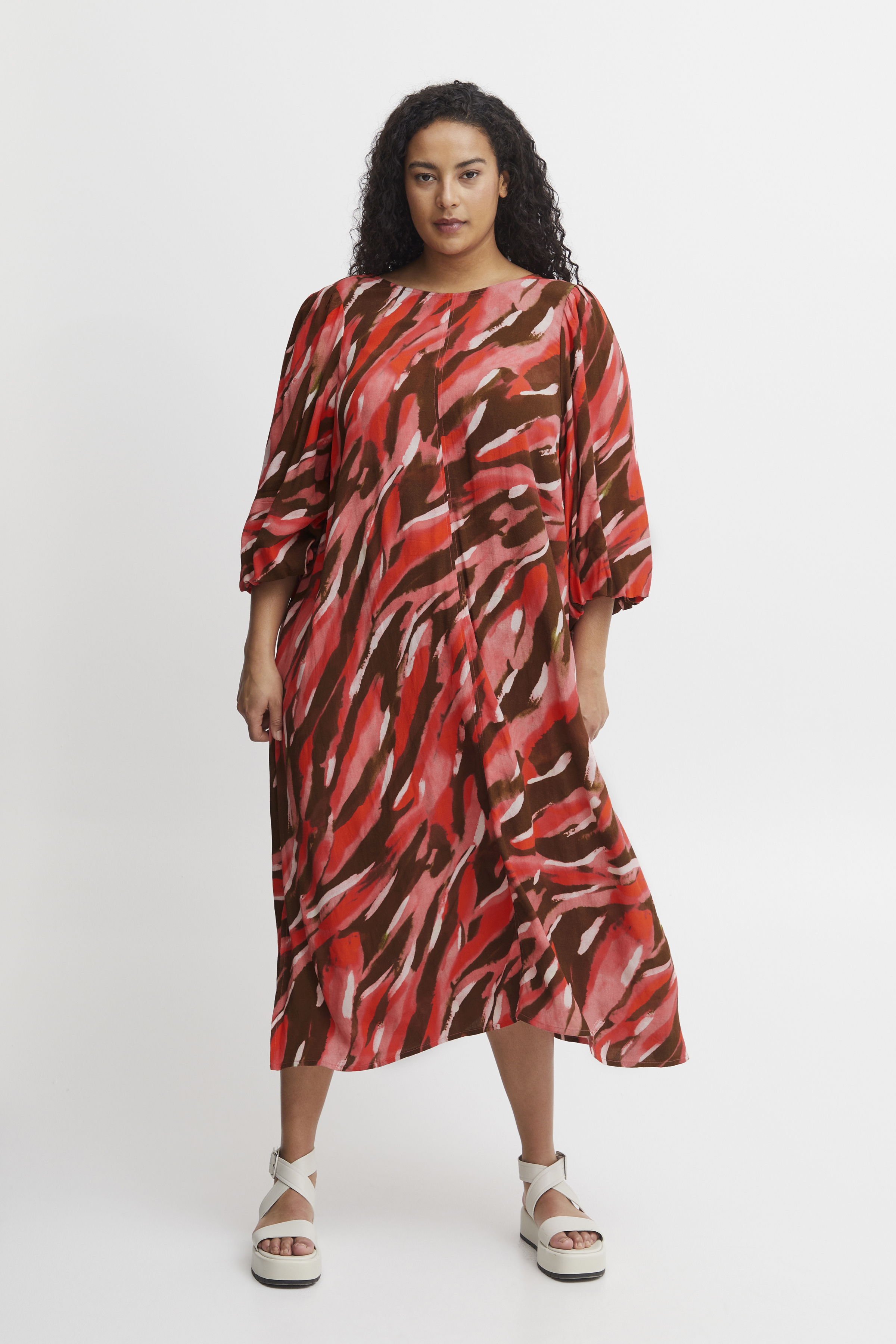 Fransa Plus Size Selection FPKAIYA Klänning - Pink - str 52 för Dam