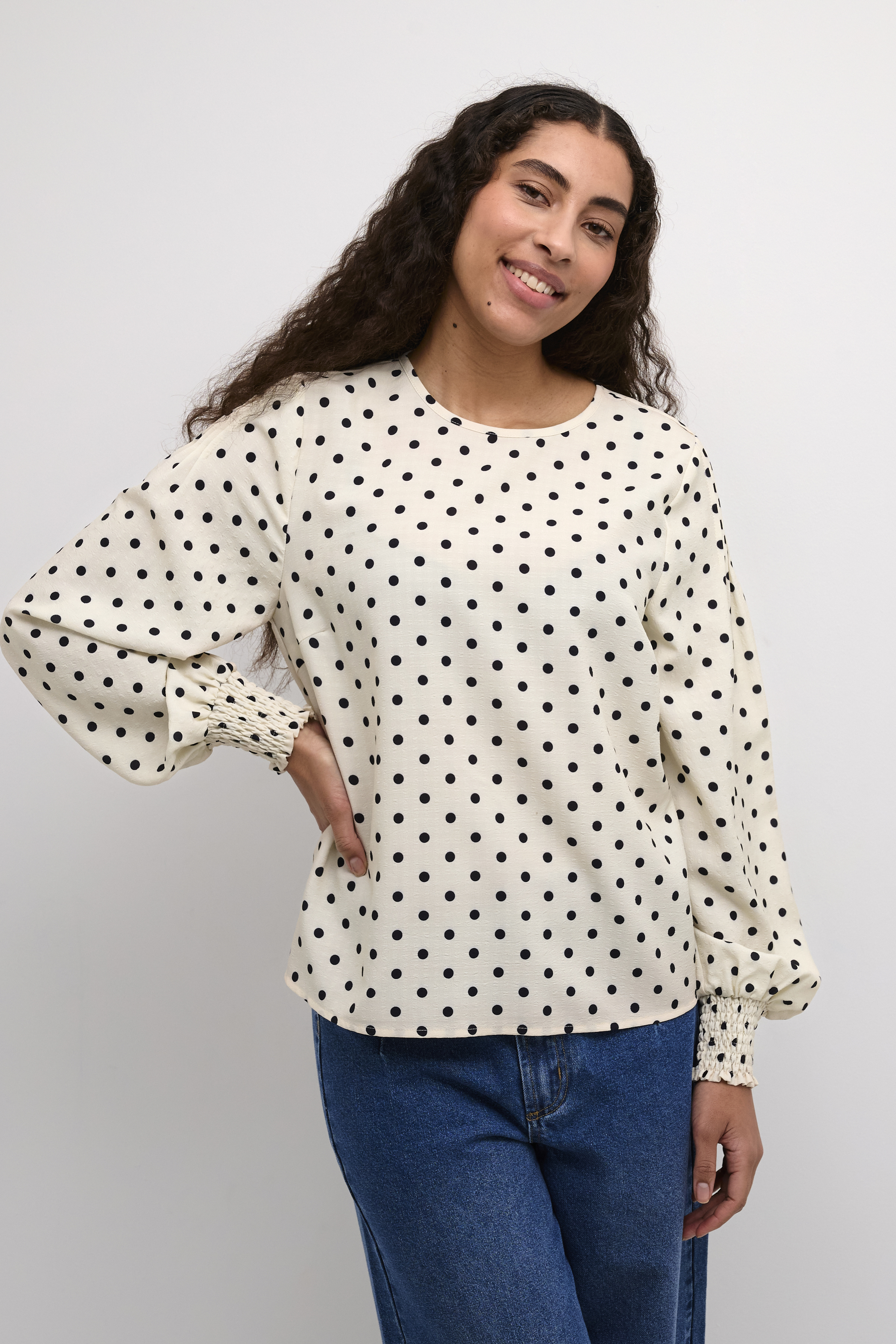 Kaffe KAoscarna Blouse - Wit - grootte 34 vor Vrouwen