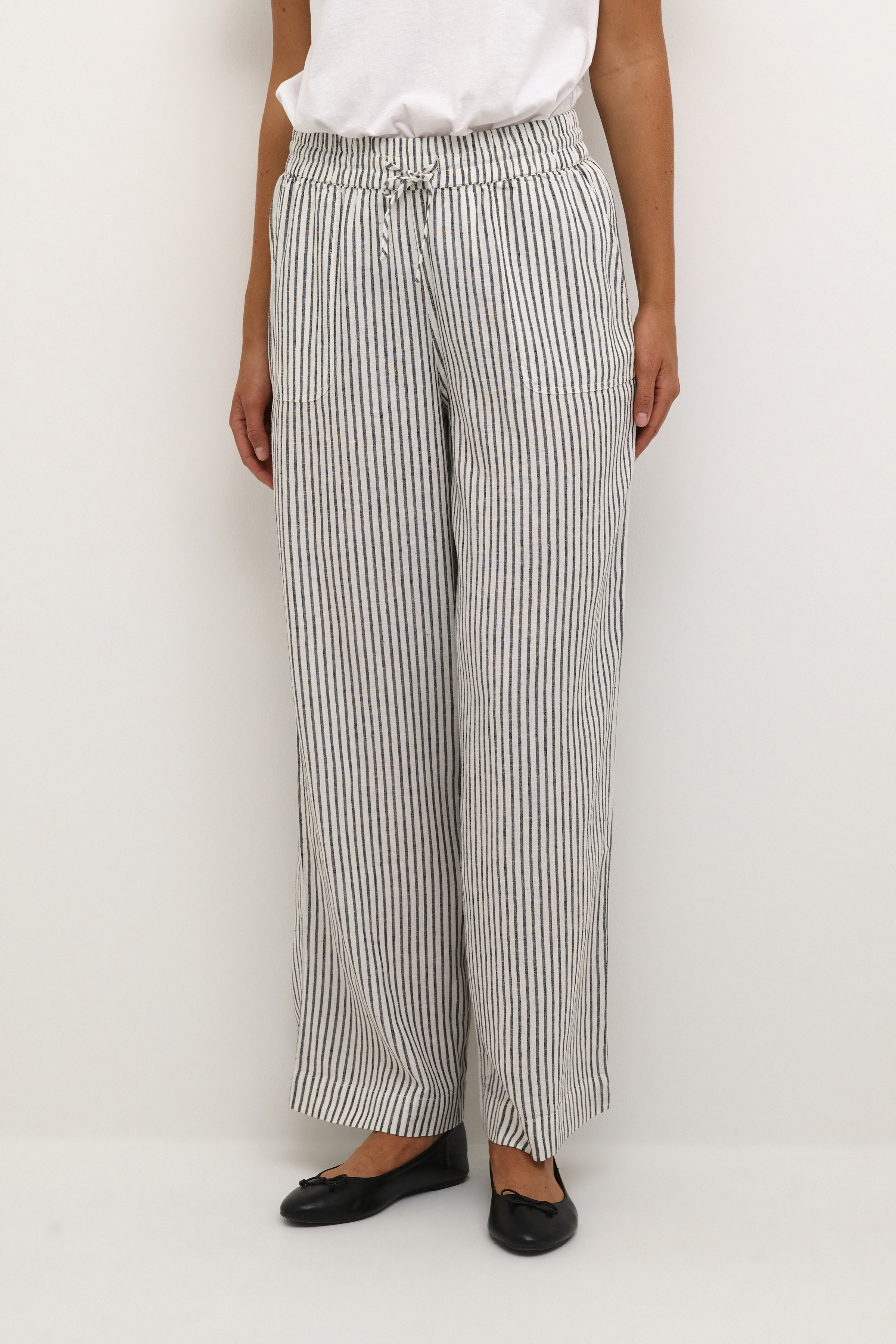 Kaffe KAmilia Broek - Wit - grootte 46 vor Vrouwen