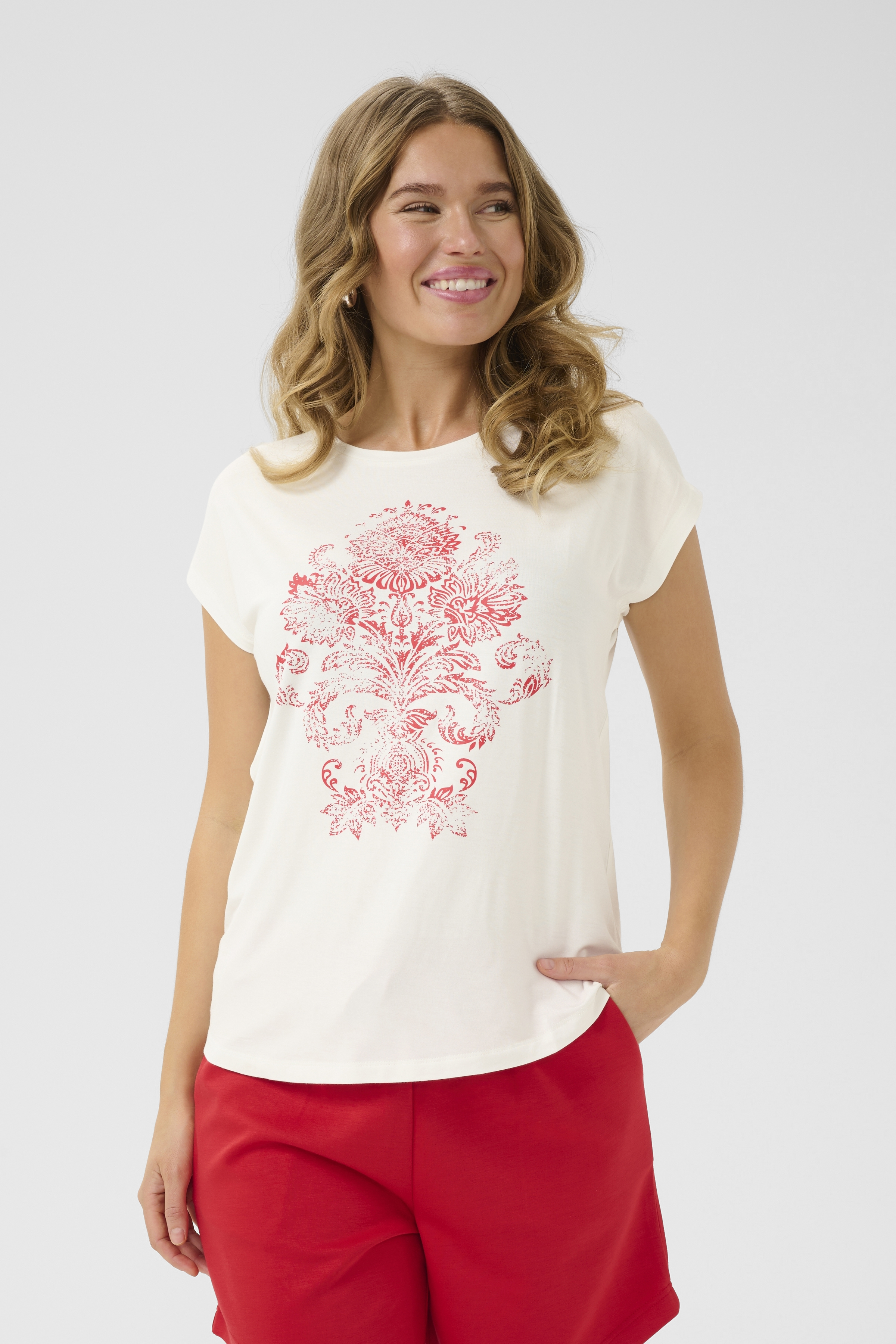 Bon'A Parte BPally T-shirt - Röd - str M för Dam