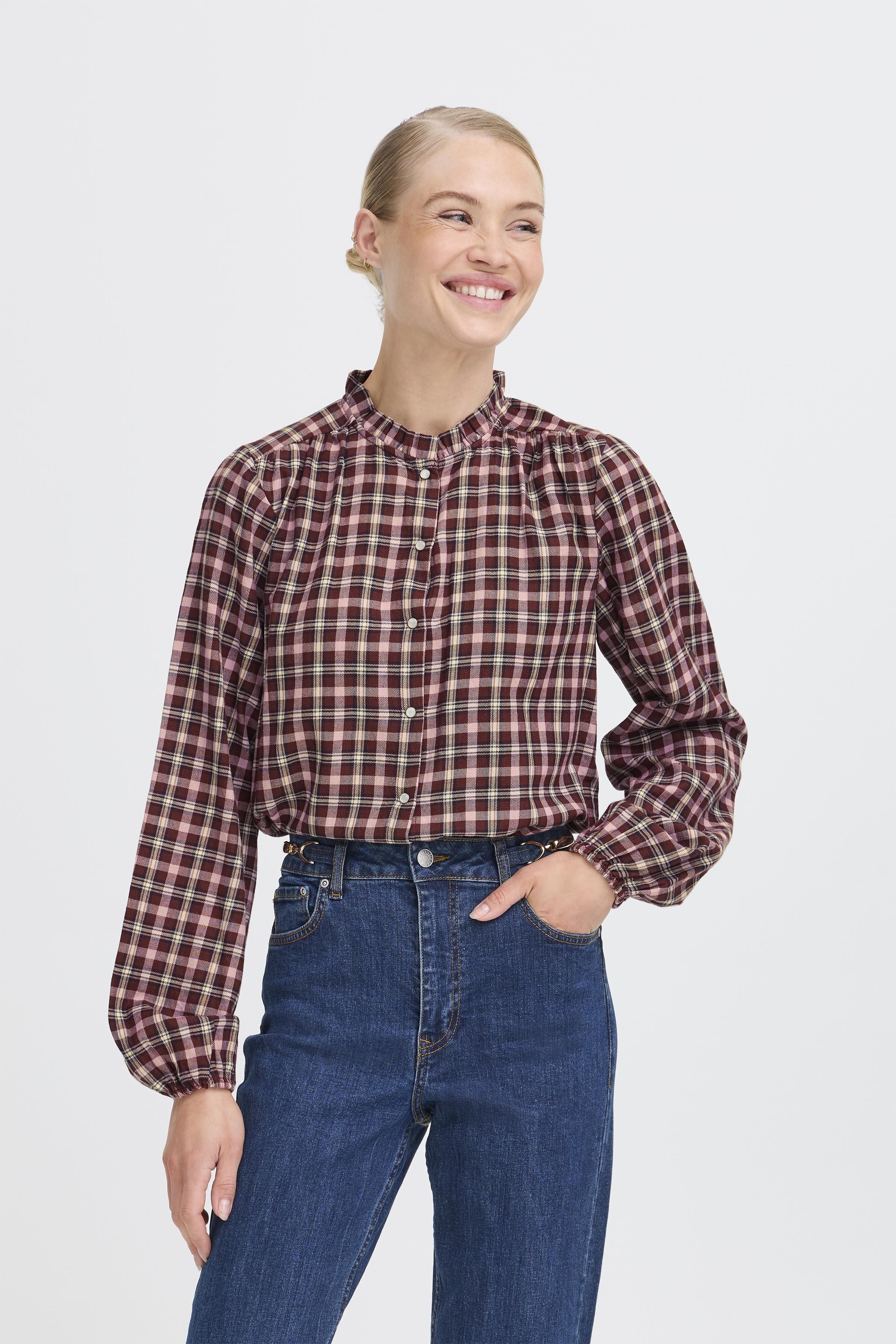 b.young BYIFLANA Blouse - Rood - grootte 36 vor Vrouwen