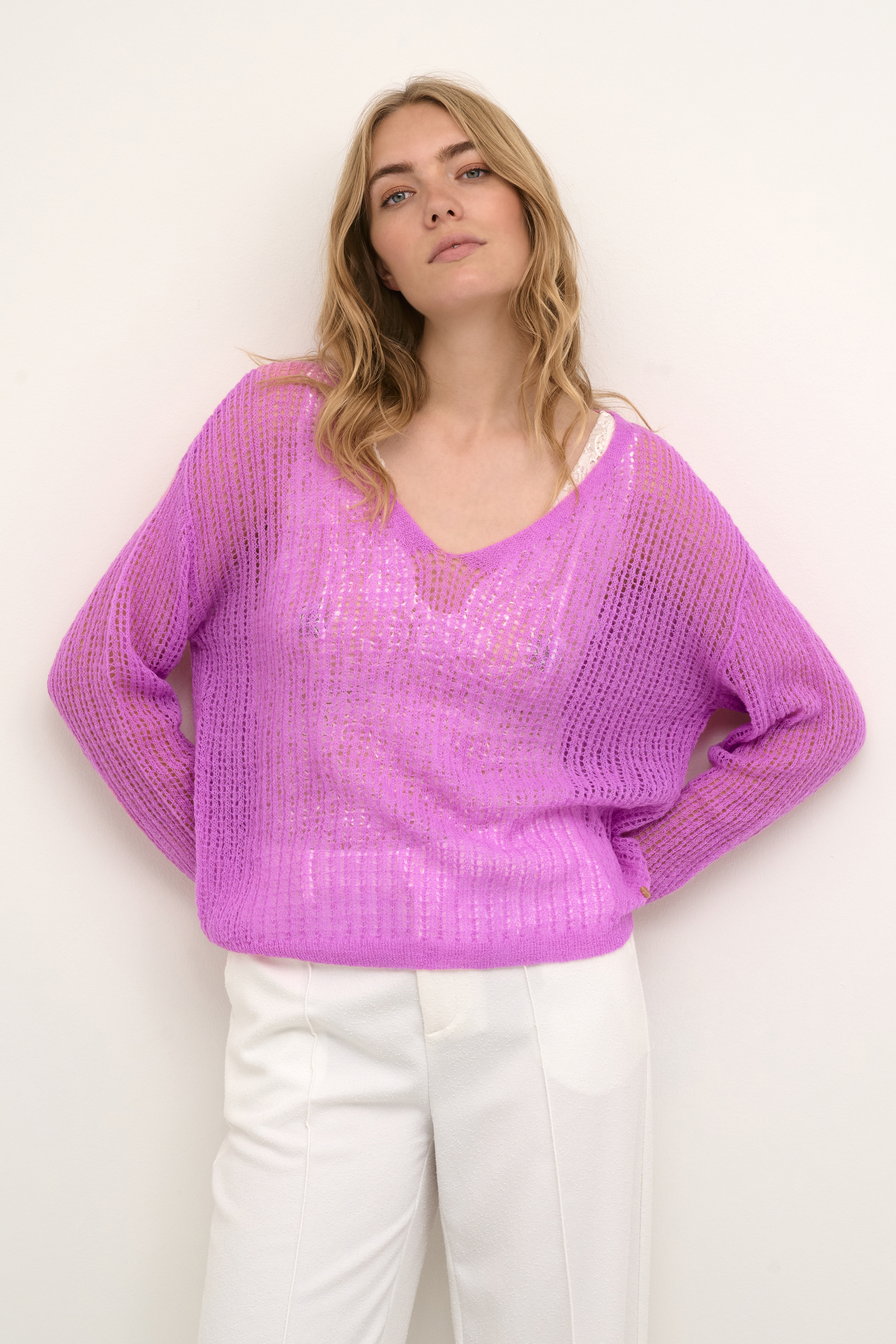 Cream CRClara Pullover - Pink - grootte S vor Vrouwen