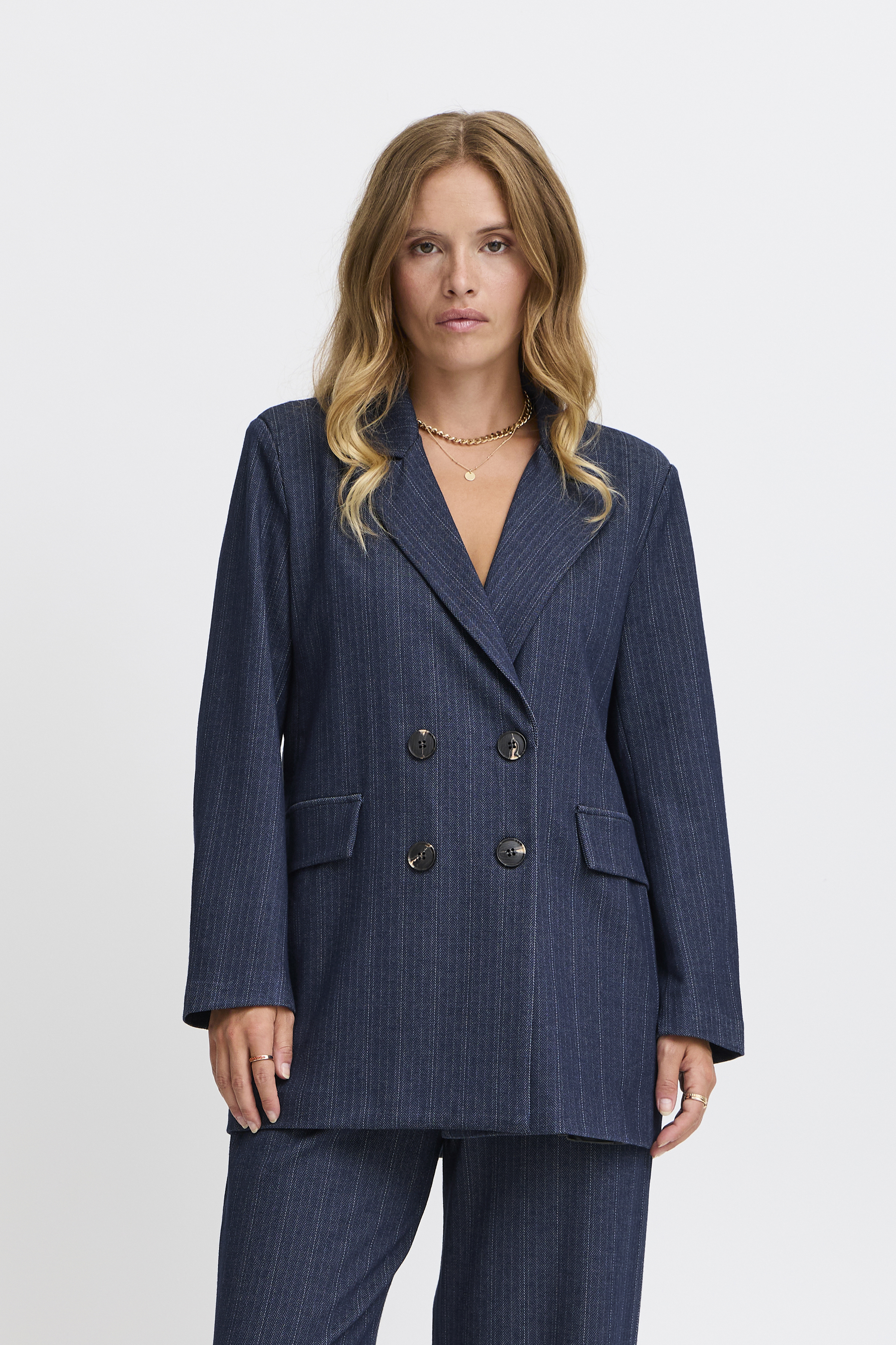 Sorbet SBBAHARA Blazer i størrelse S i Blå til Damer