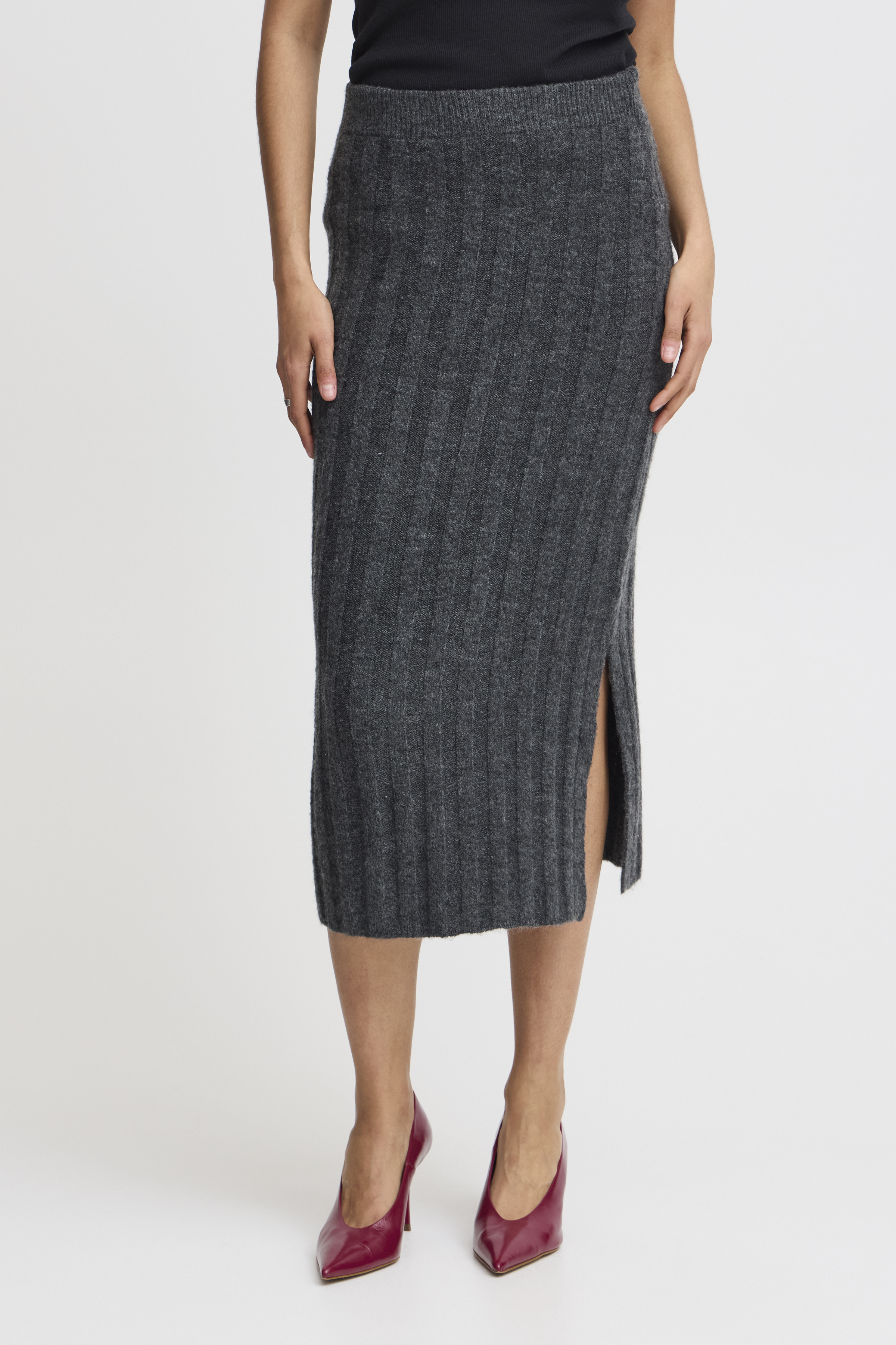 b.young BYMARIANNE Rok - Grijs - grootte XXL vor Vrouwen