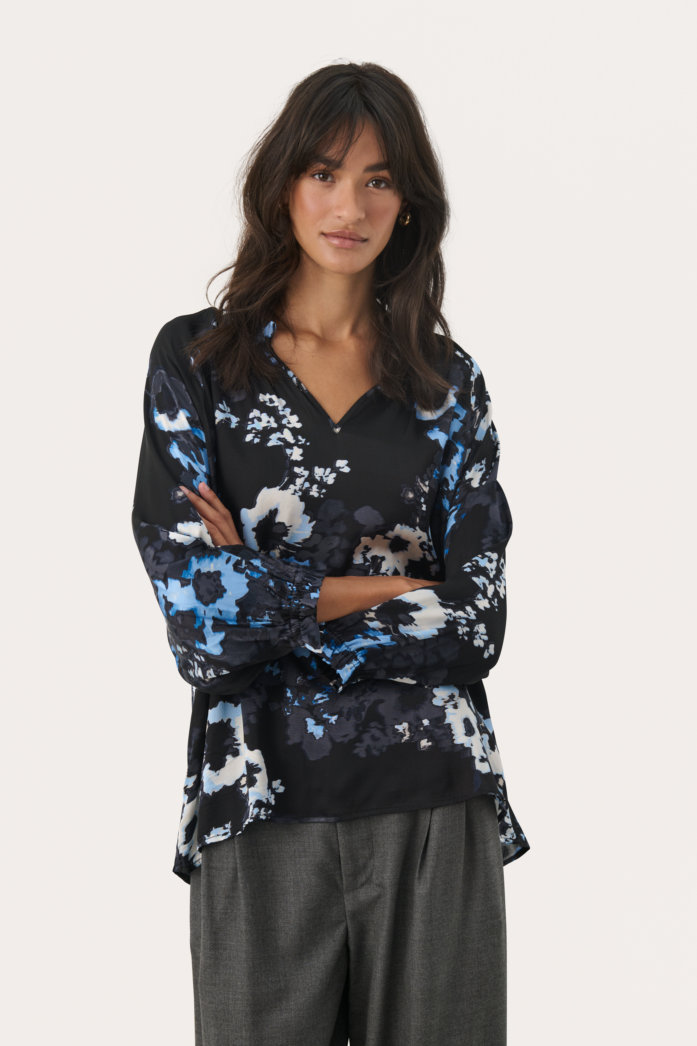 Part Two ElsiaPW Blouse - Blauw - grootte 34 vor Vrouwen
