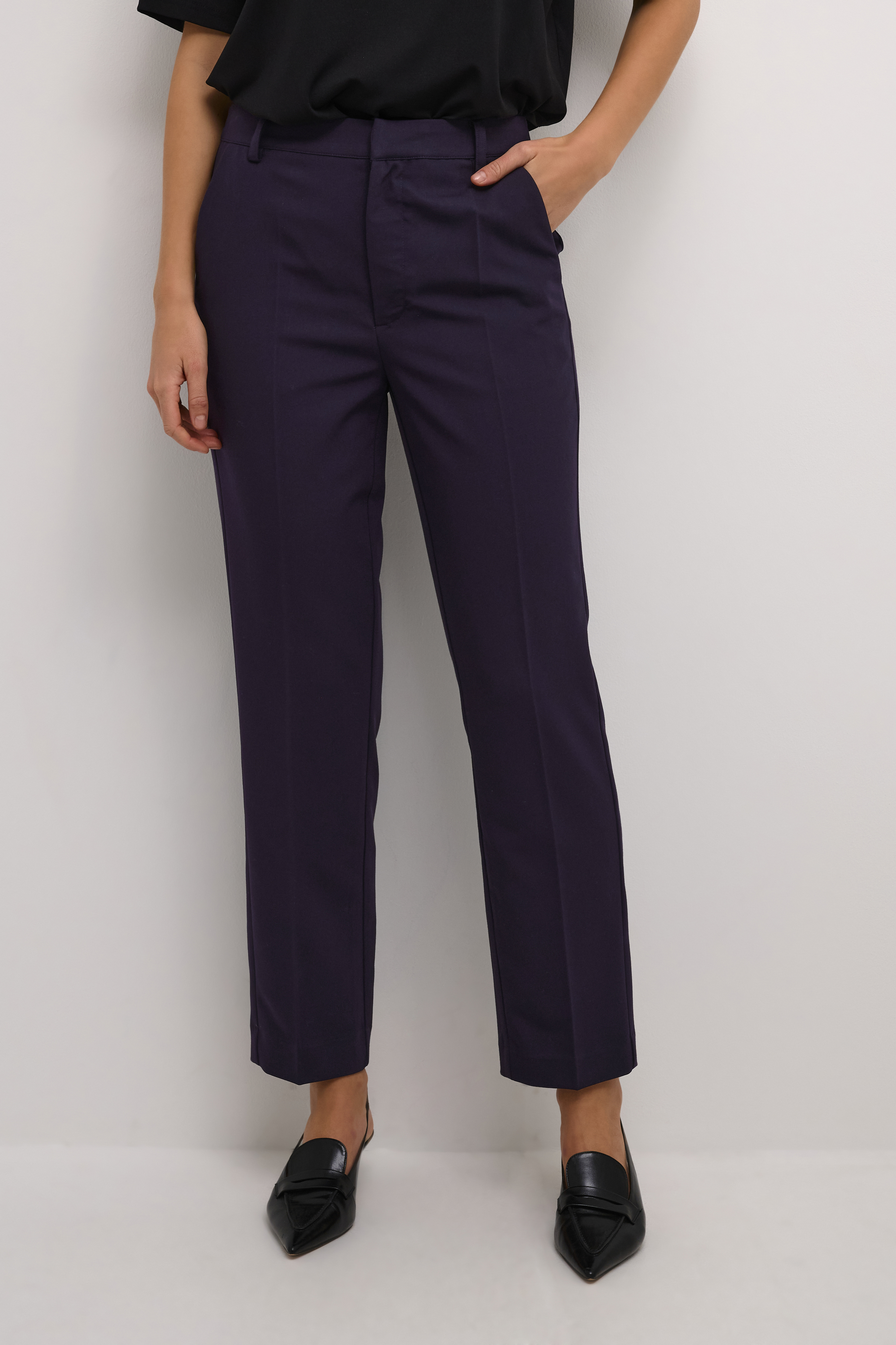 Kaffe KAsakura Broek - Purpre - grootte 34 vor Vrouwen