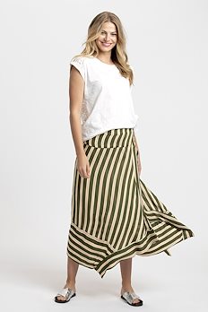 Donker armygroen/off-white