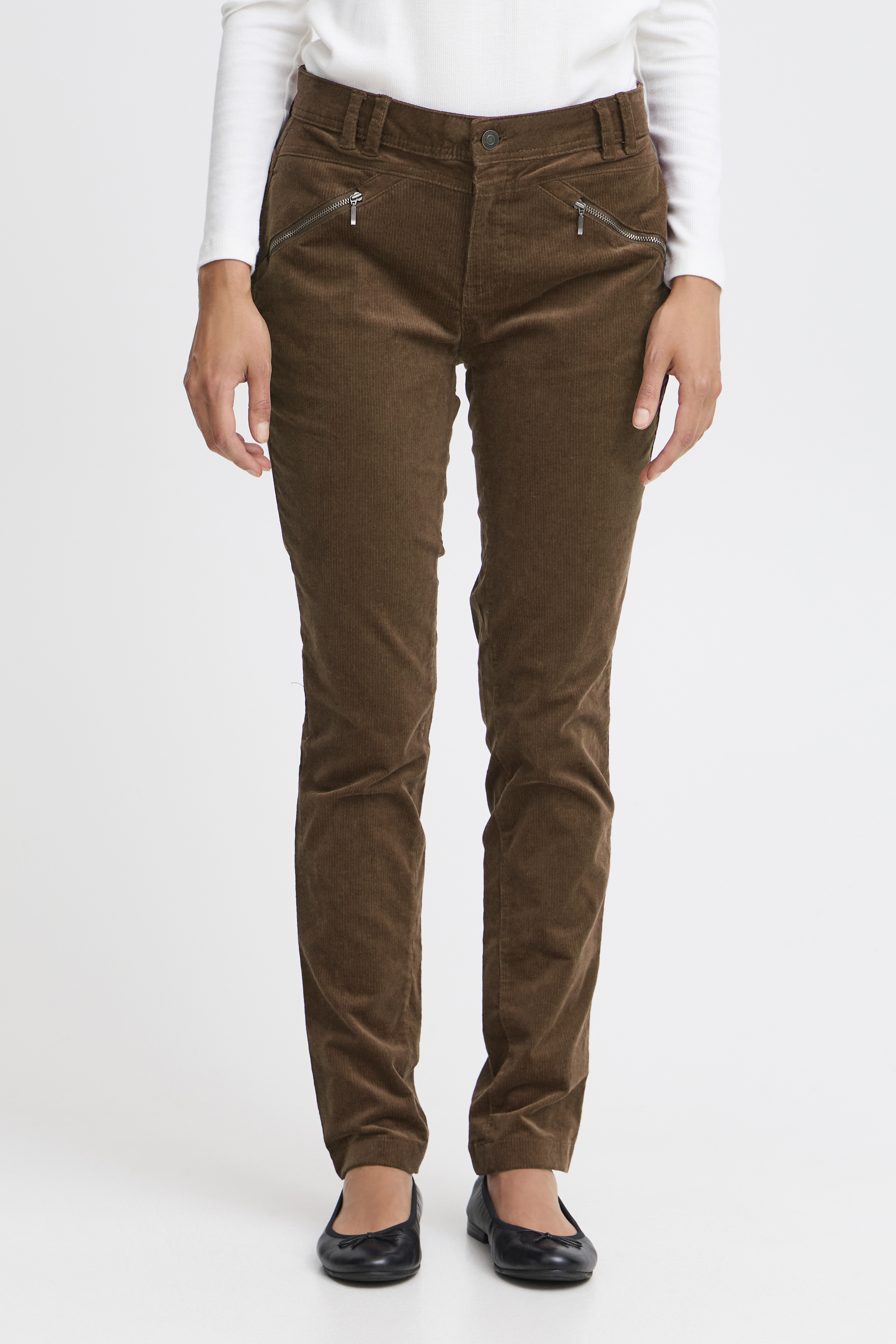 Fransa FRTEAN Broek - Brown - grootte 34 vor Vrouwen