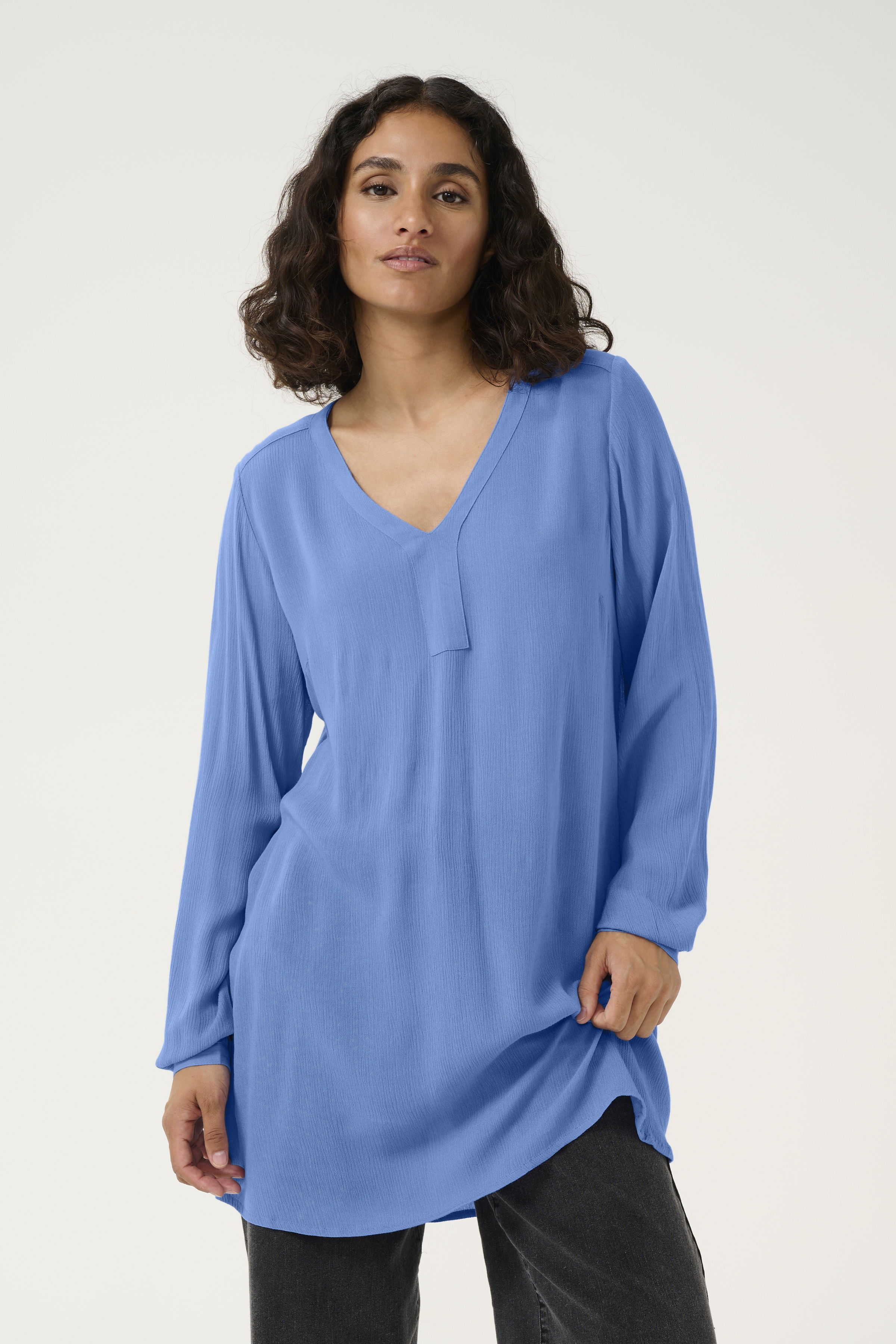 Kaffe Amber Tuniek - Blauw - grootte 48 vor Vrouwen