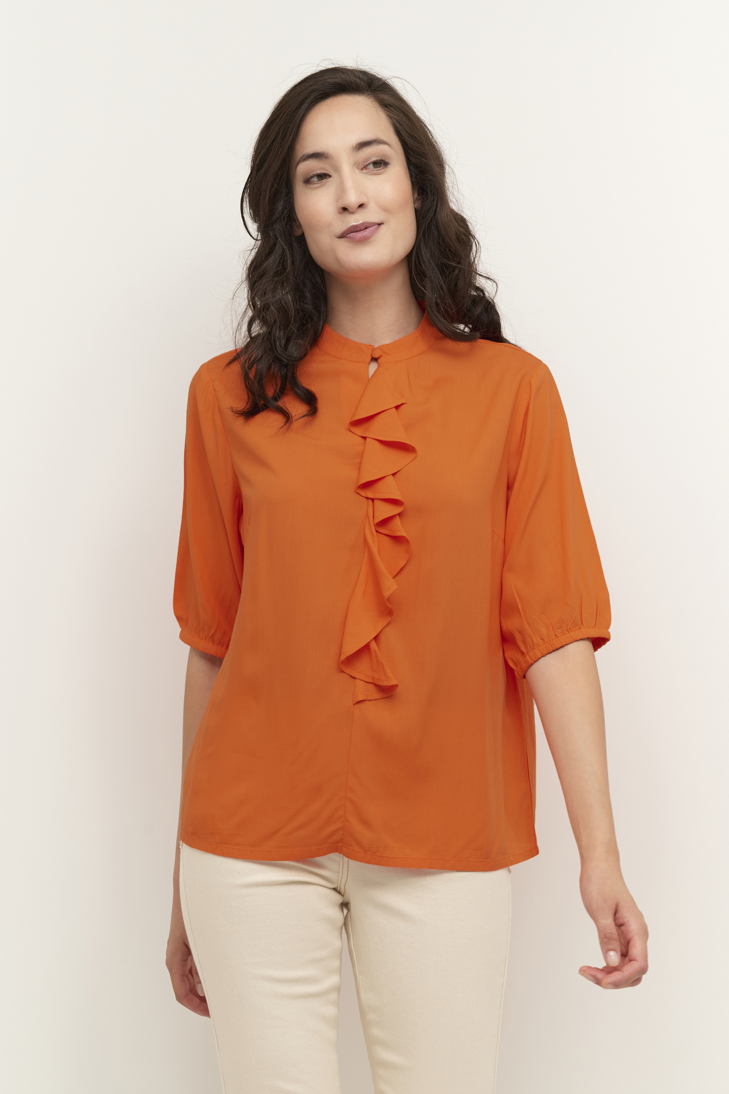 Cream CRSusannah Bluse i størrelse 40 i Orange til Damer