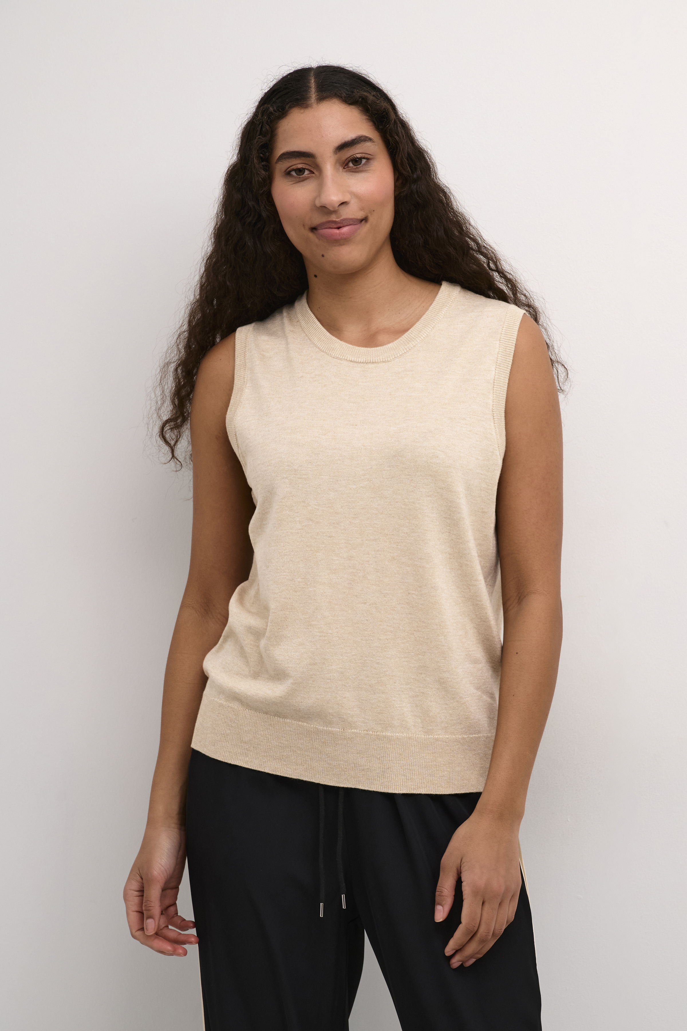 Kaffe KAlizza Pullover - Grå - str M för Dam