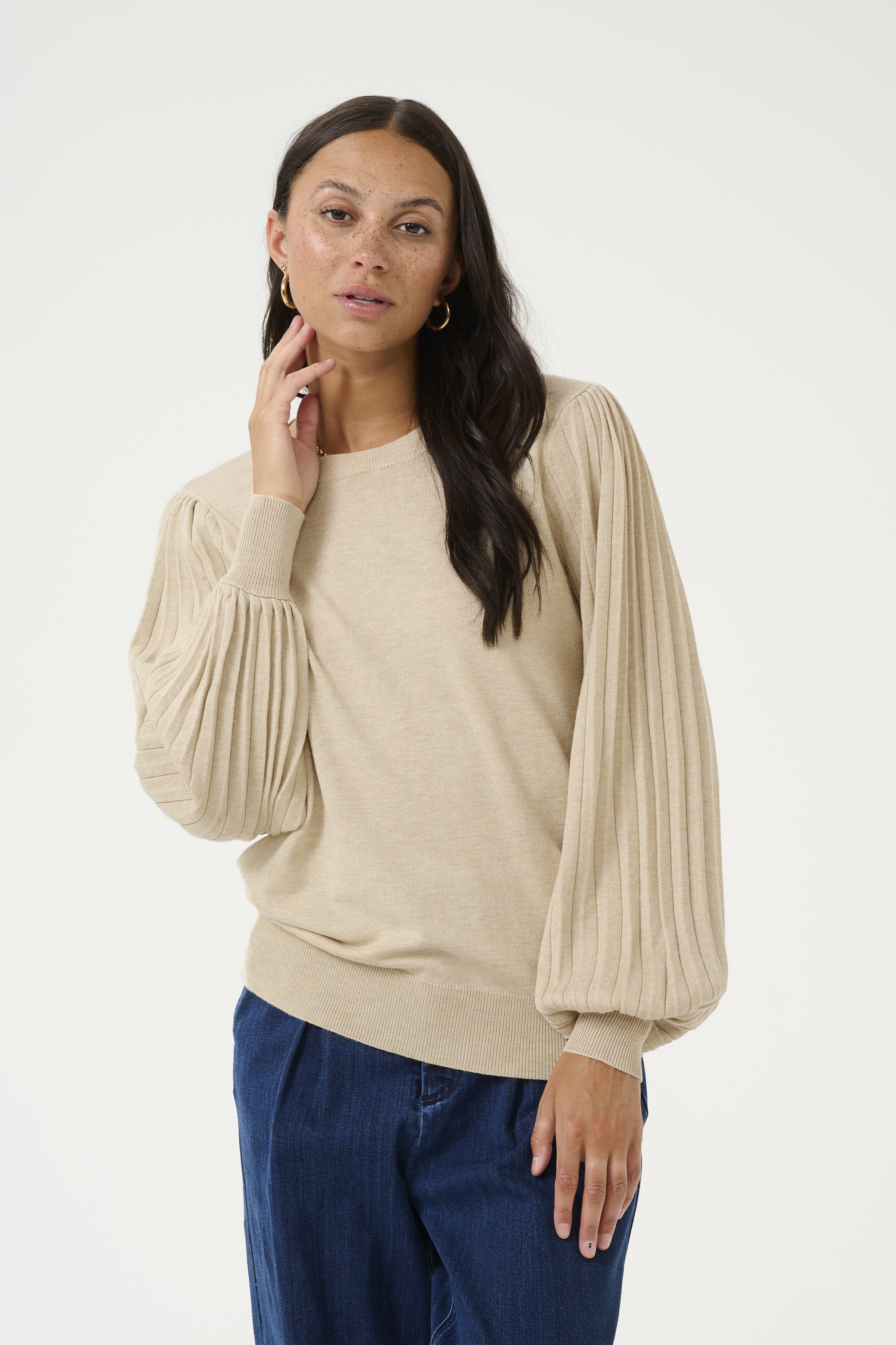 Kaffe KAlone Pullover - Grijs - grootte S vor Vrouwen
