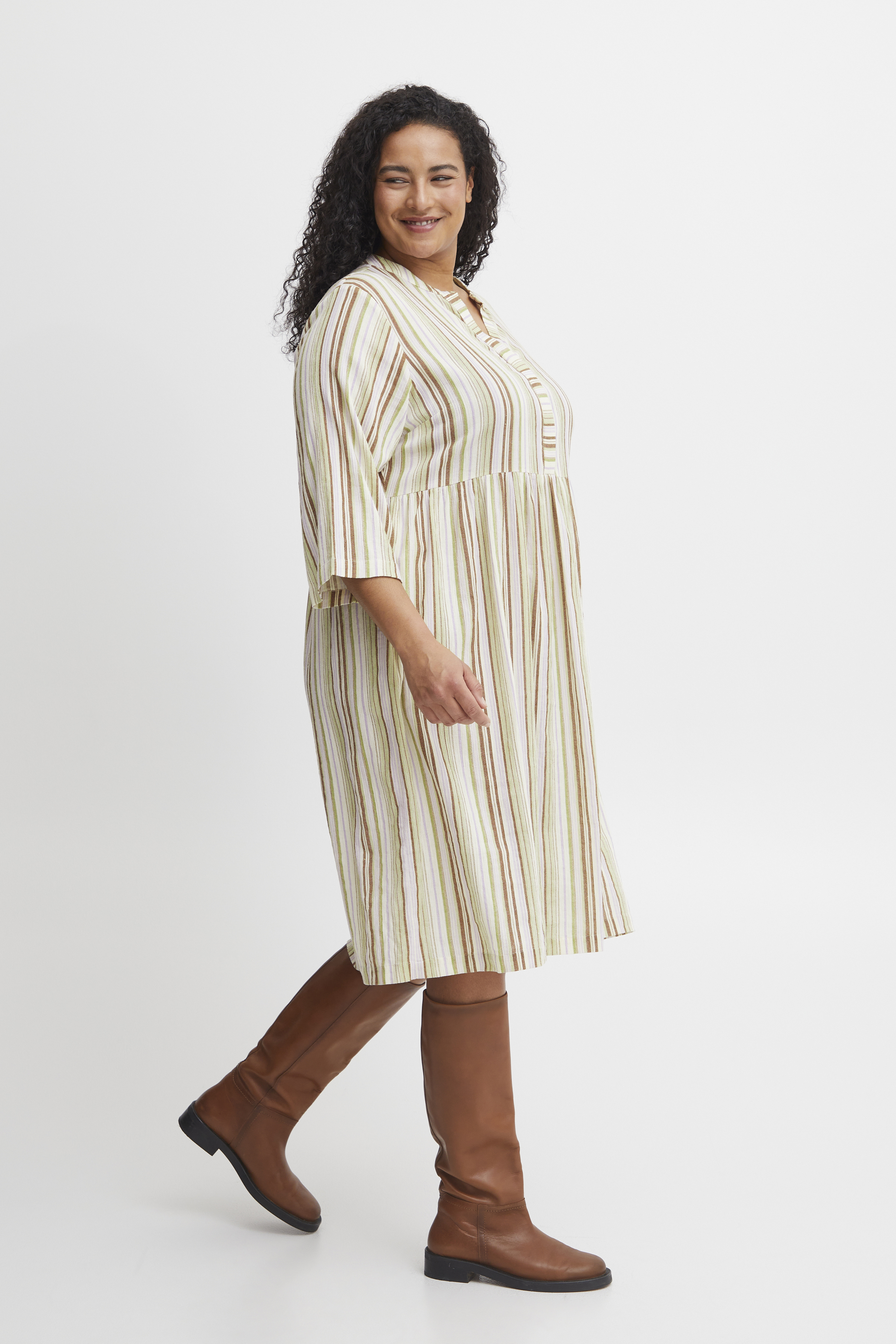 Fransa Plus Size Selection FPNADJA Klänning - Grön - str 52 för Dam
