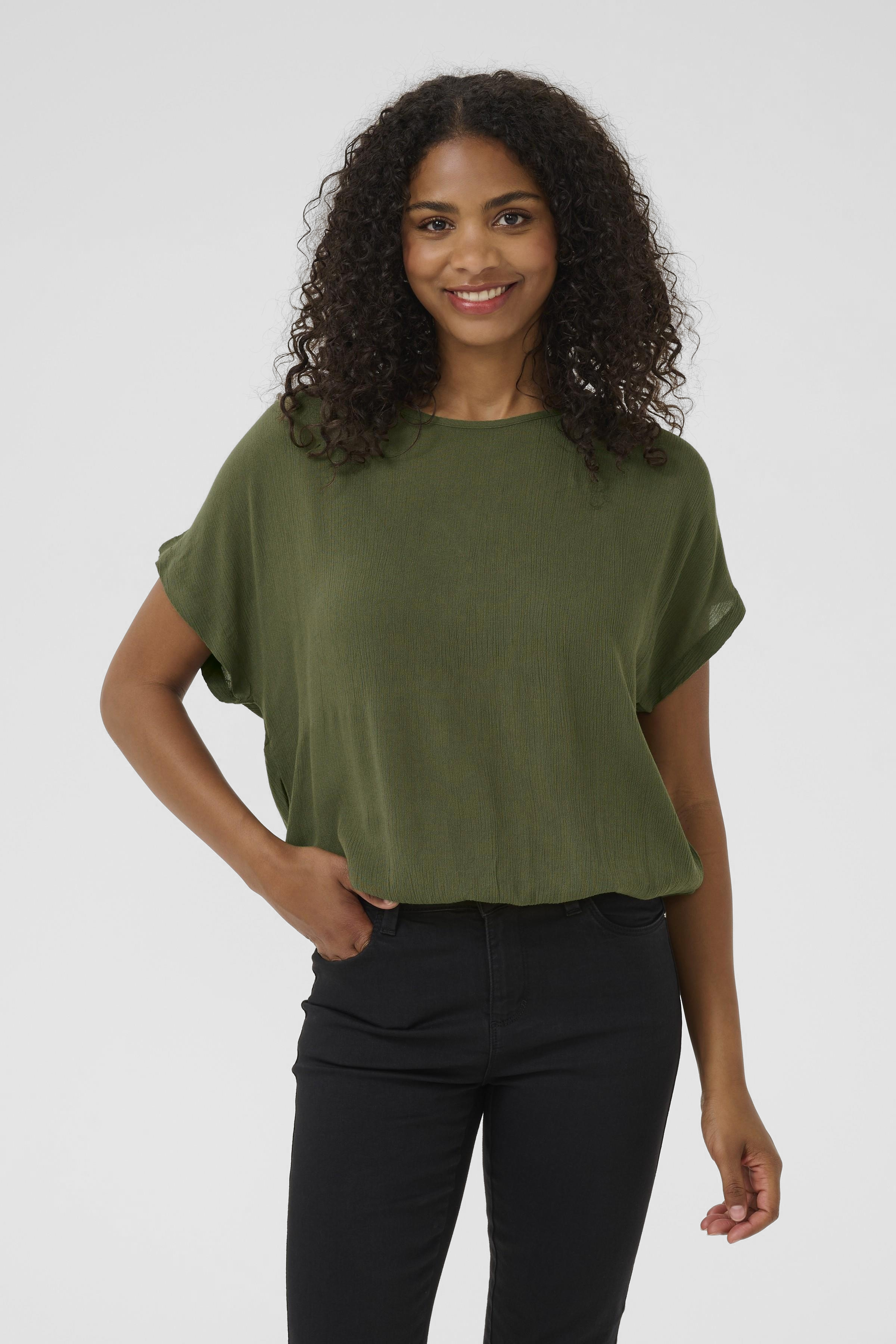 Kaffe Amber Blouse - Groente - grootte 34 vor Vrouwen